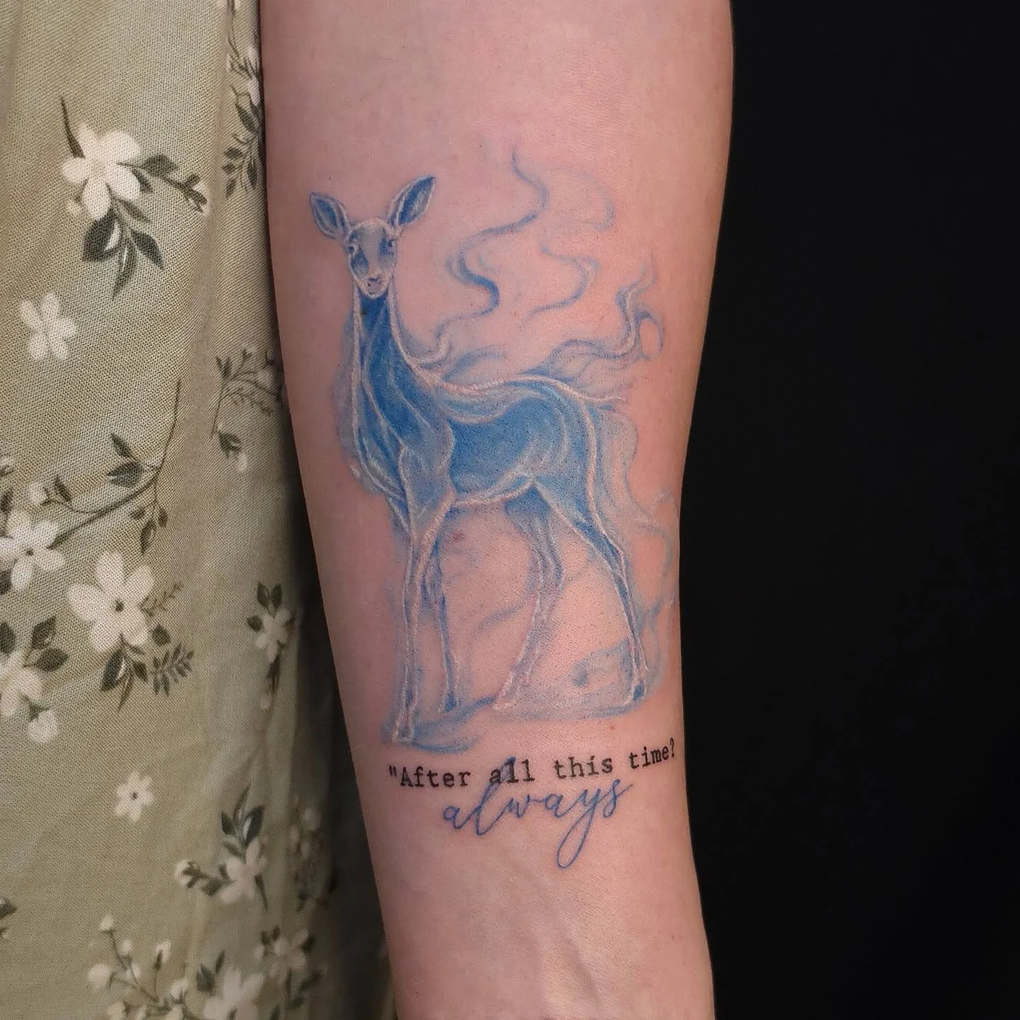 After all this time... Always.. Harry Potter inspired tattoo.

Fill out the Form in my bio to book!
Booking for: JUNE &amp; JULY
Don't forget to tag me in your pictures so that I can share! Profile needs to be public for me to see!

Luna Ink Studio M