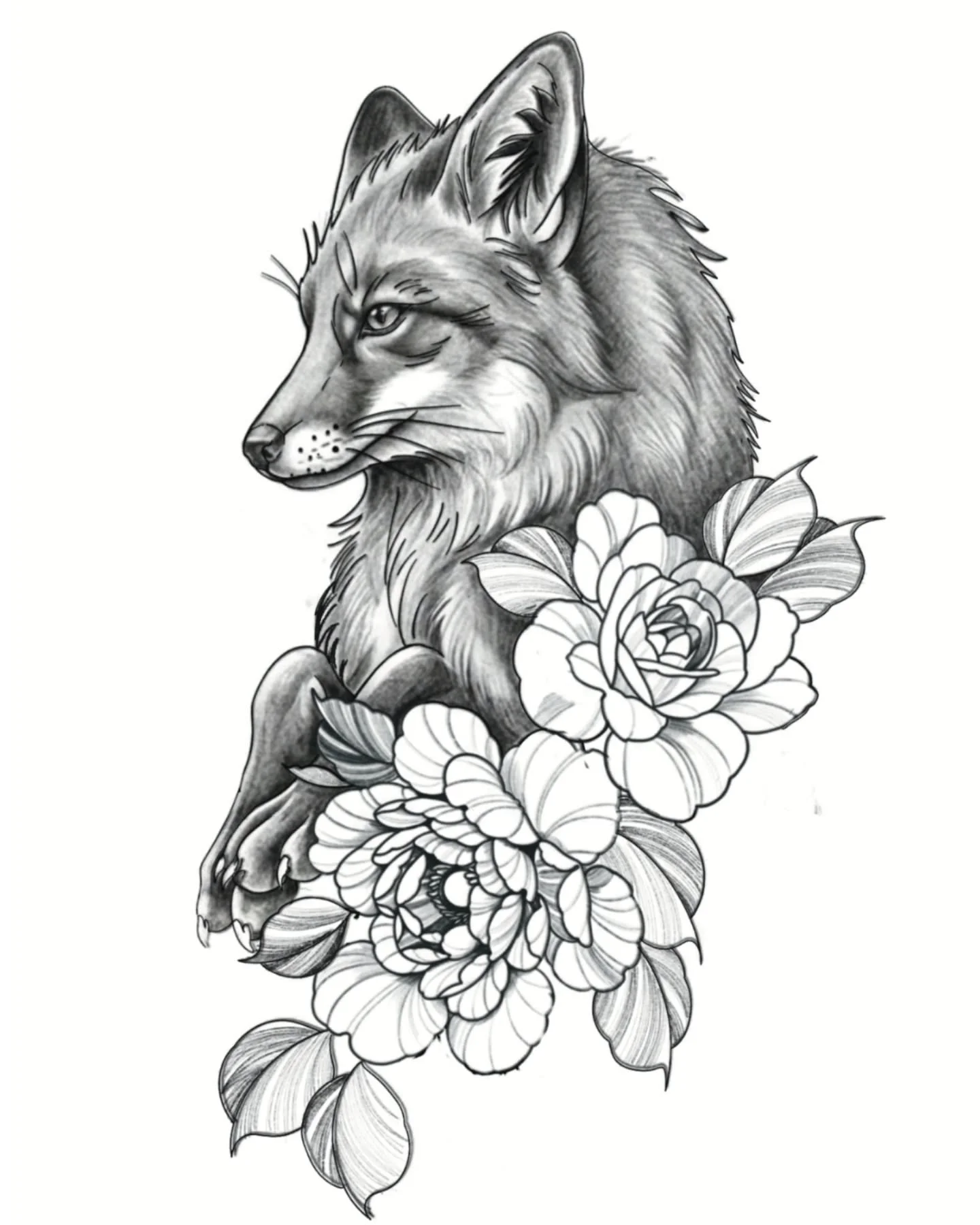 Fox flash available let me know if you are interested all Flashes are priced for arms and legs only. Any change in placement will change the final total. 7 to 8 inches 250 to 300 plus tax

#lunainkmississauga #mississaugatattooartists #cutetattoo #mi