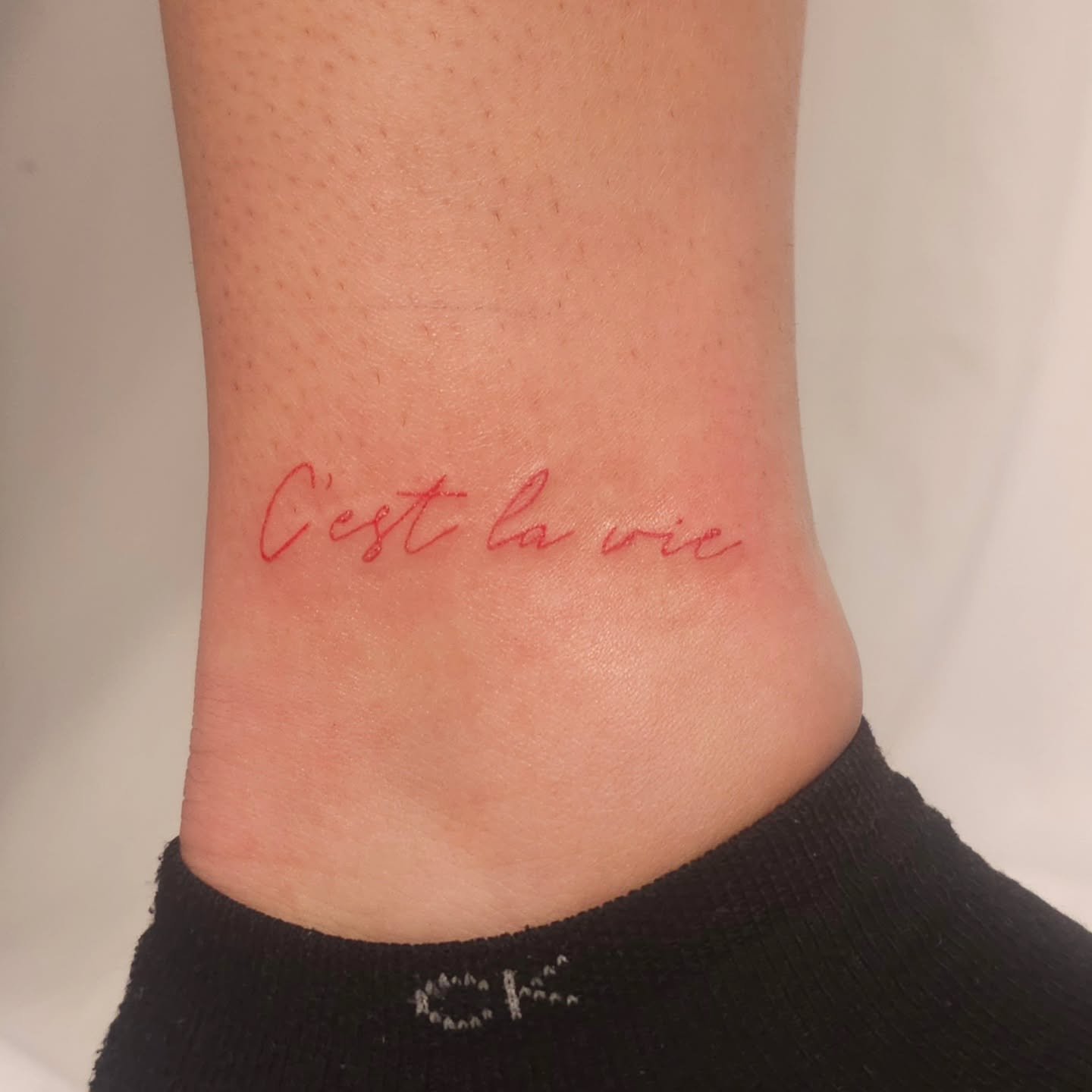 Script on the ankle. 

#lunainkmississauga #mississaugatattooartists #cutetattoo #mississaugatattoostudio #femaletattooartist