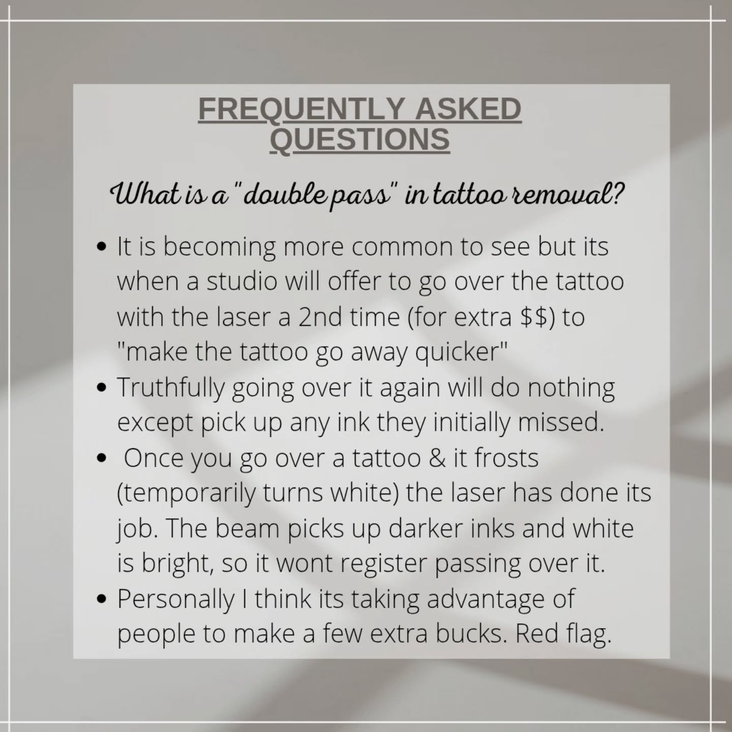 Might be time to switch clinics? DM for bookings, or if you have any other questions or inquiries. Thanks! 
.
.
.
.
.
.
.
.
.
.#tattoo #tattooremoval #laserremoval #tattooremovalontario #mississaugatattoos