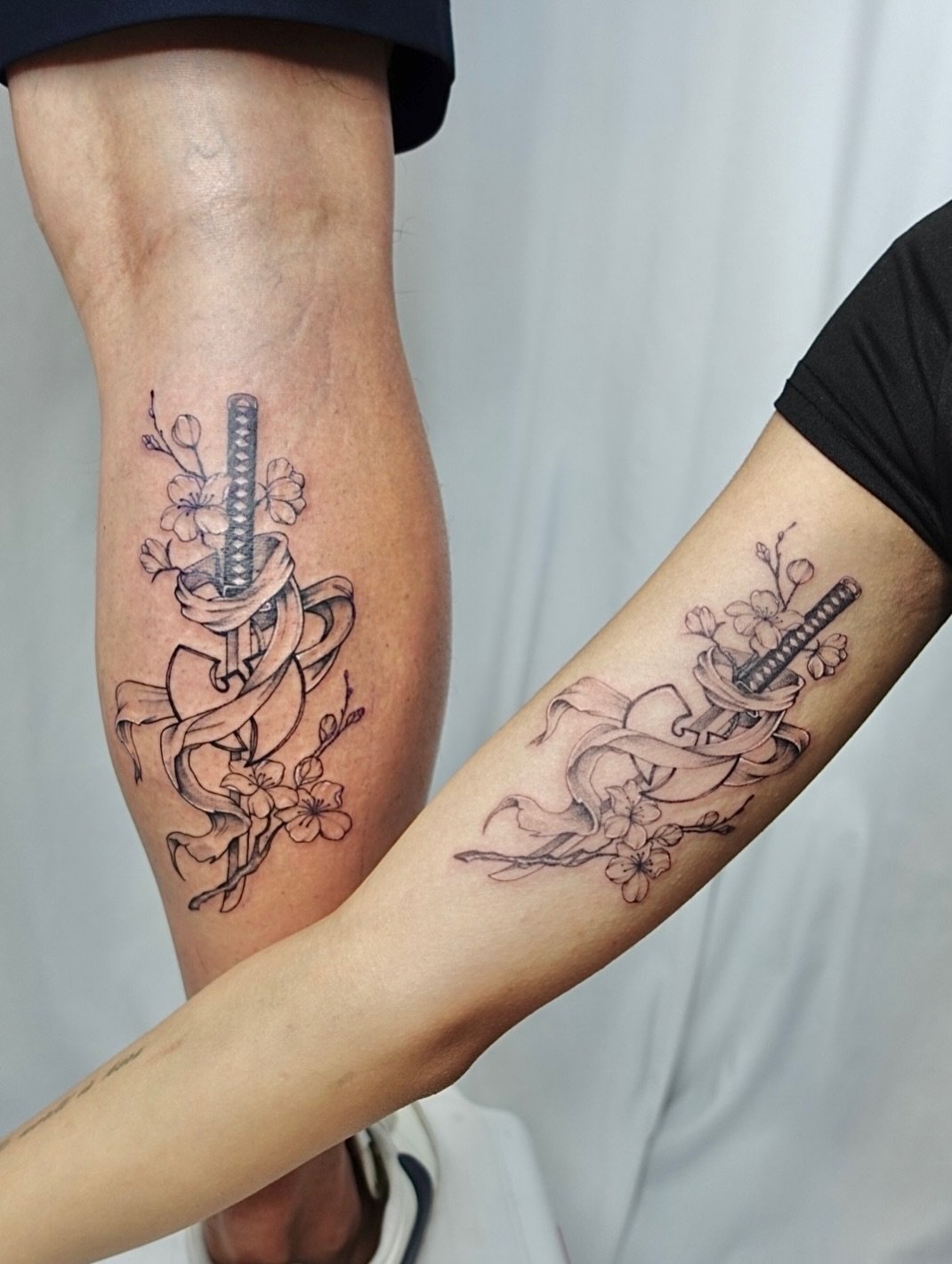 Matching tattoo for Brian &amp; his niece Angel. Thank you for your continued trust and support.
Always nerve racking working on matching tatts with your mentor. Last time I sweated buckets..but I think i&rsquo;m getting better right Lea? @luna_inked
