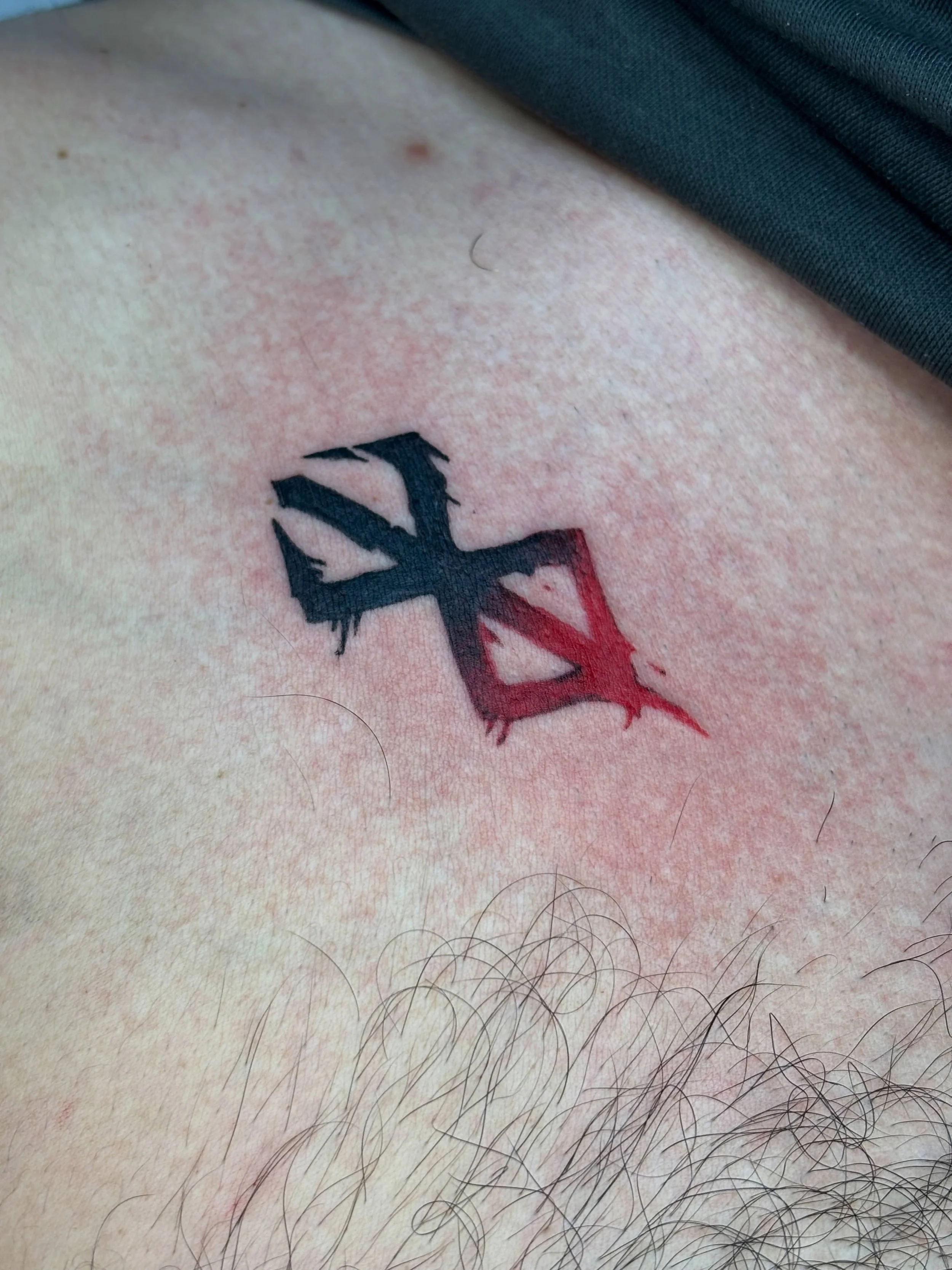 Berserk band of sacrifice for Angelo. I love the melting black to red for this one.
.
Now booking for August-September. Fill out my form link in bio to book.
.
#FinelinetattooartistMississauga
#WatercolortattooToronto
#FemaletattooartistMississauga
#
