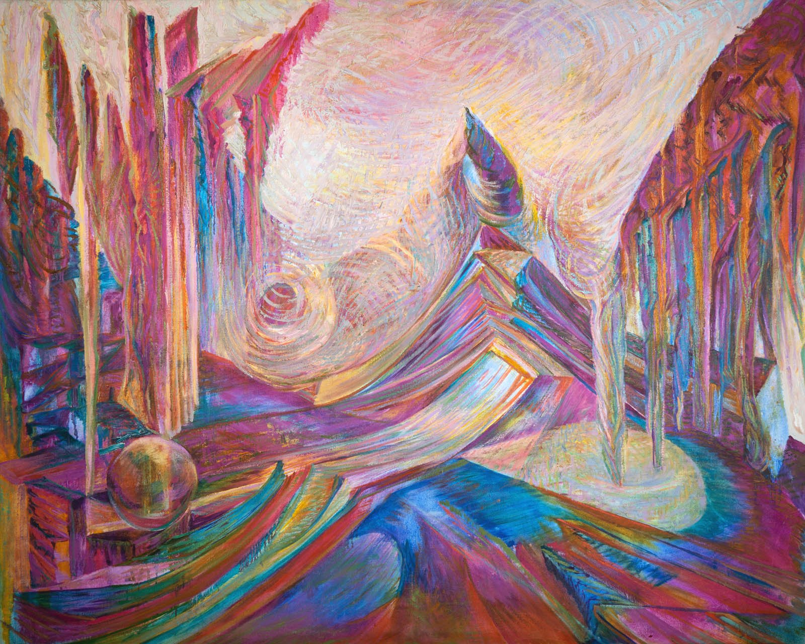   The Mountaintop  oil on canvas 54” x 68” 