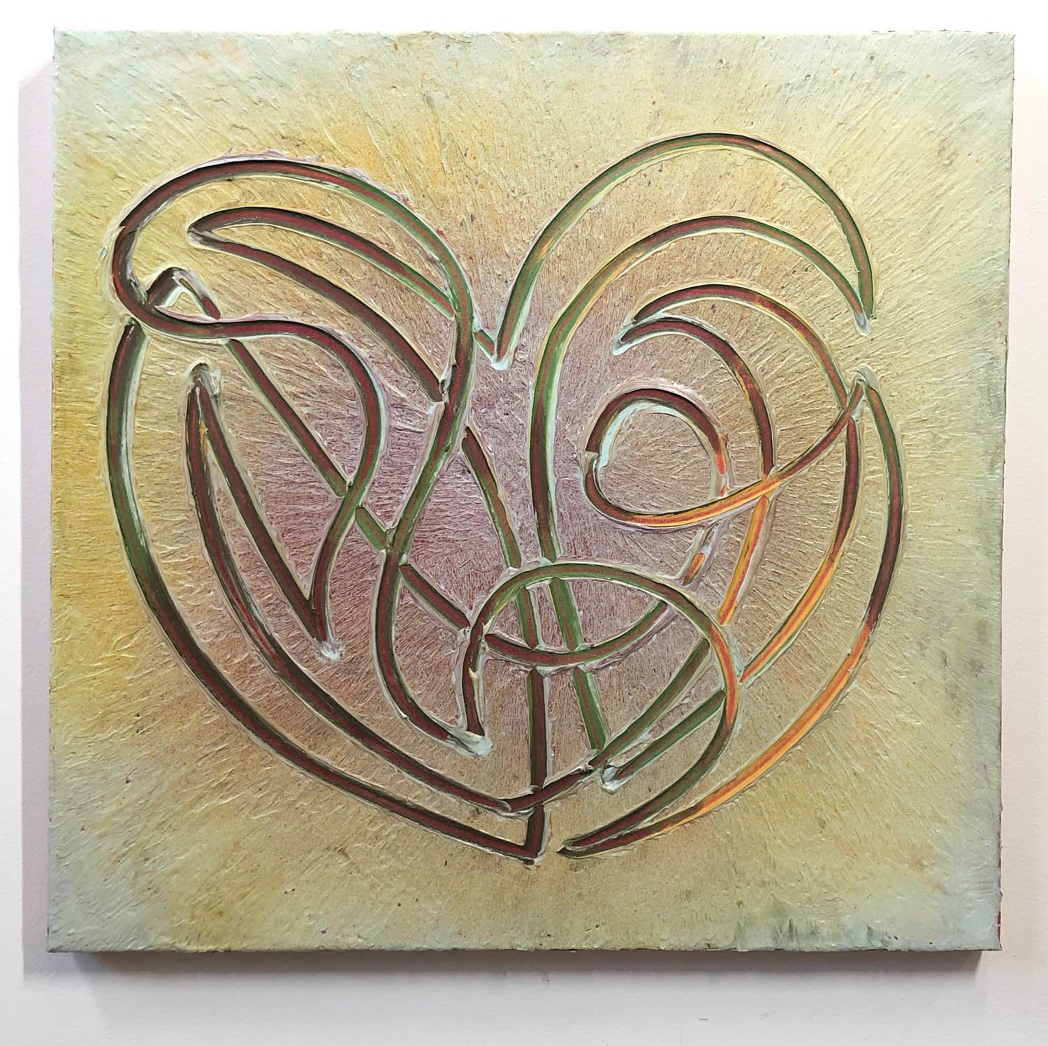   Summer Heart  acrylic on canvas 24” x 24” (SOLD) 