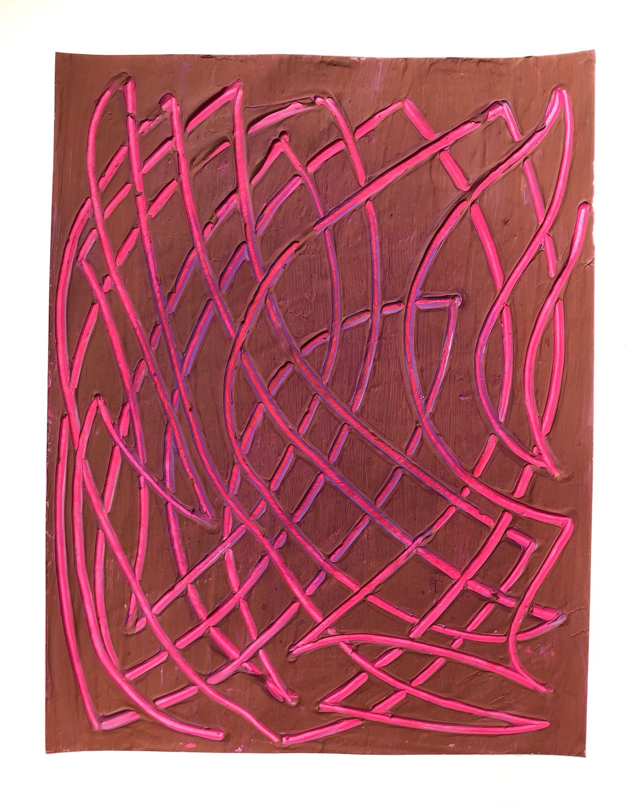   Dark Flame  acrylic on paper 20” x 16” 