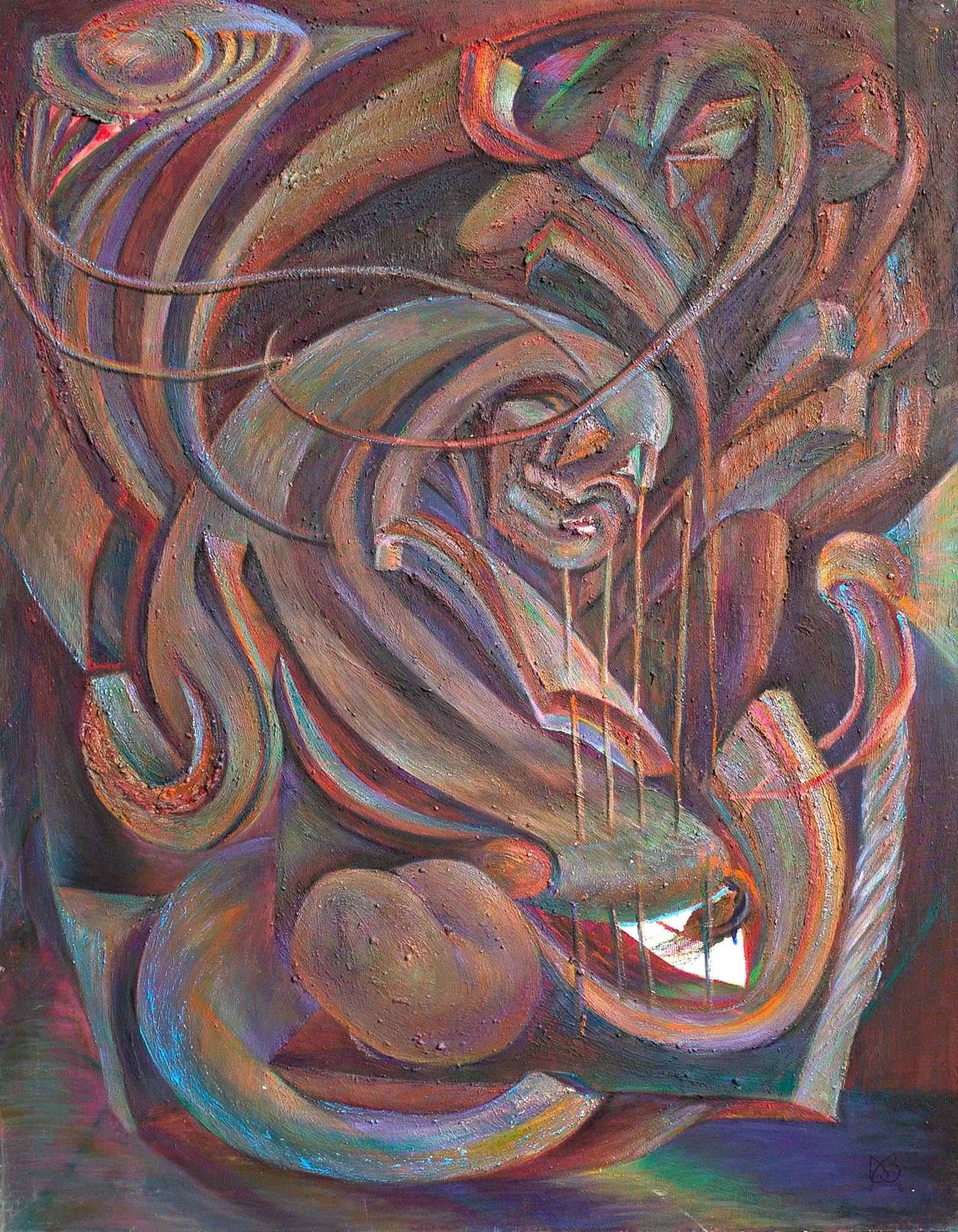   Rehabilitating Punishment  oil on canvas 44” x 34” 