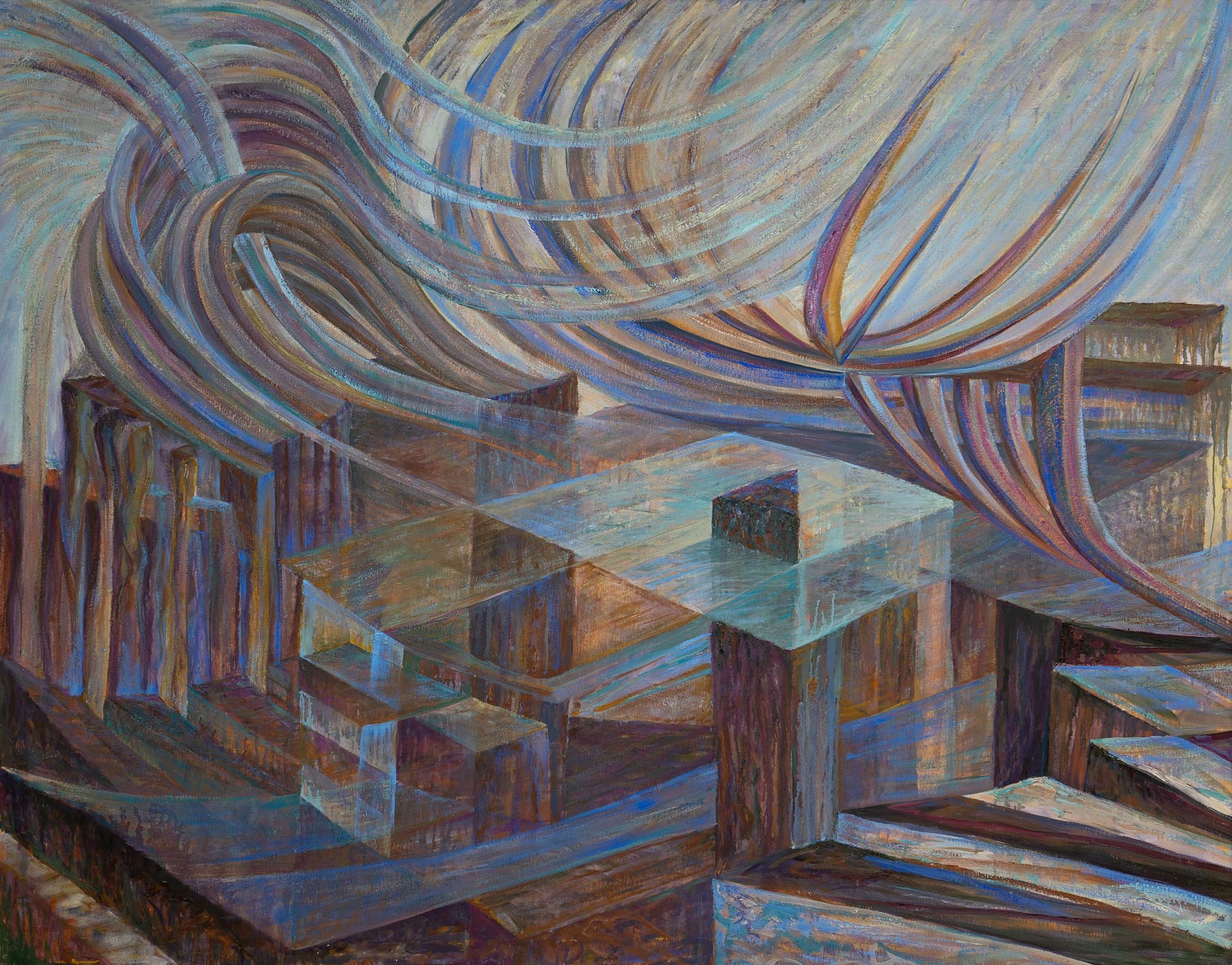   Scape  oil on canvas 48” x 60” 