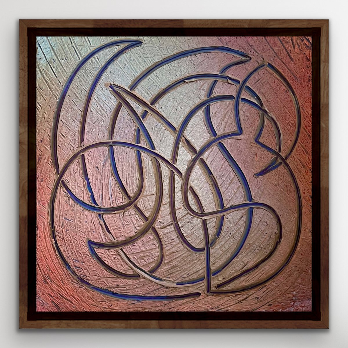   Moonlit Stroll  latex on canvas 24” x 24” unframed 