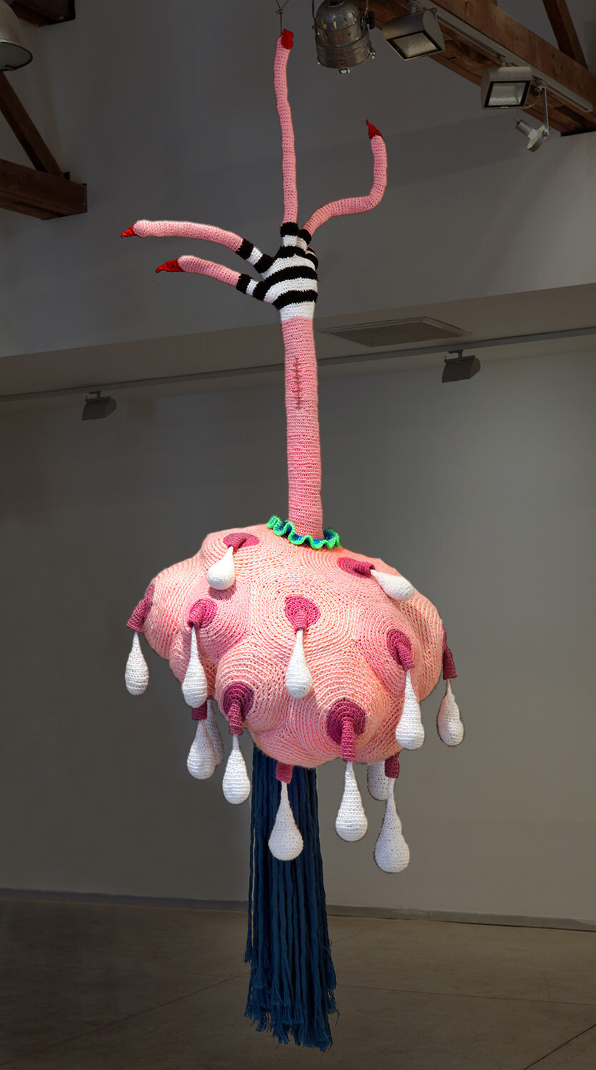 Medusa, Knitting, 300x70x70cm, 2010