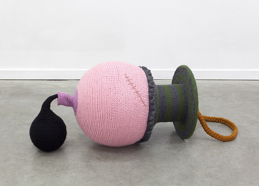   Female Pacifier , knitting, 135x55x55cm, 2011 