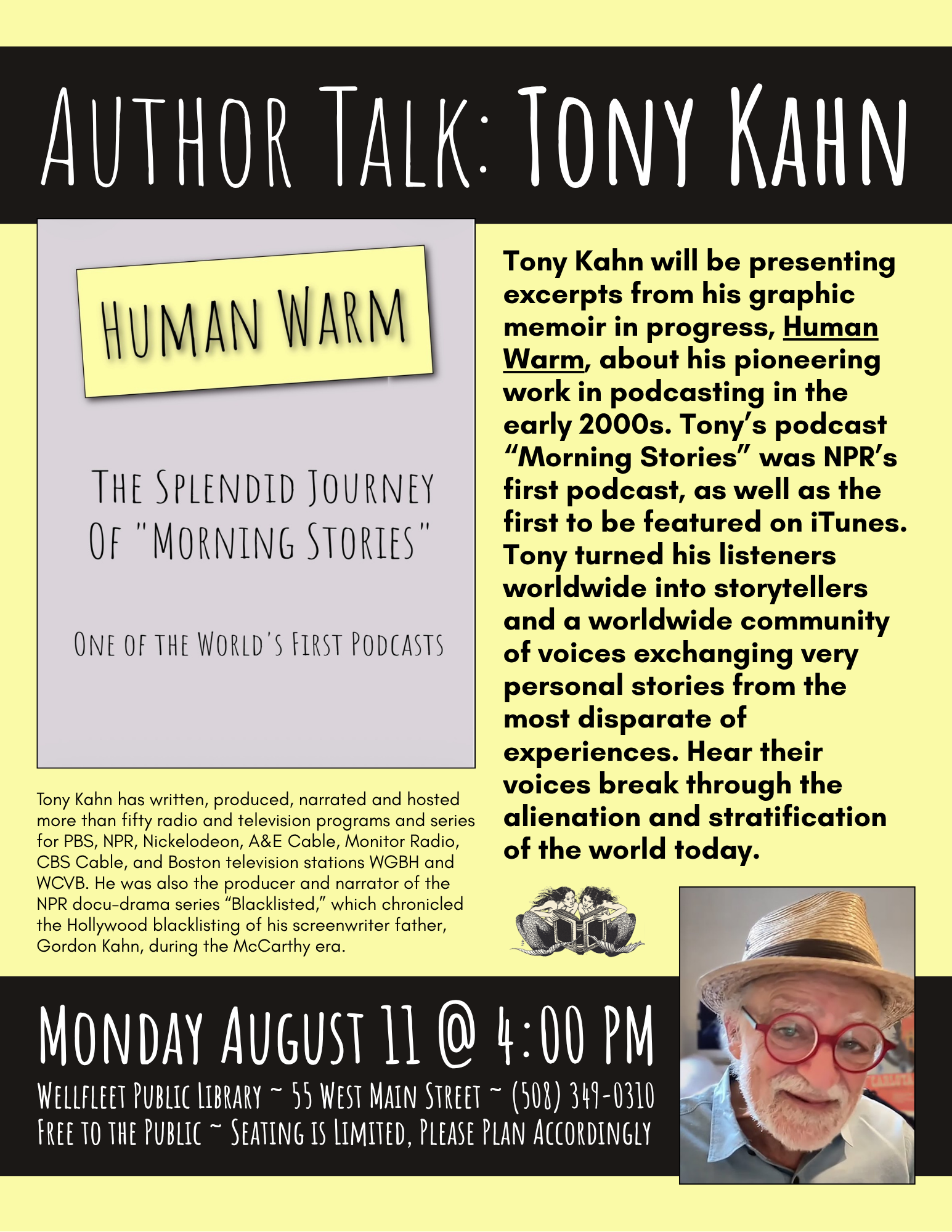 Author Talk: Tony Kahn