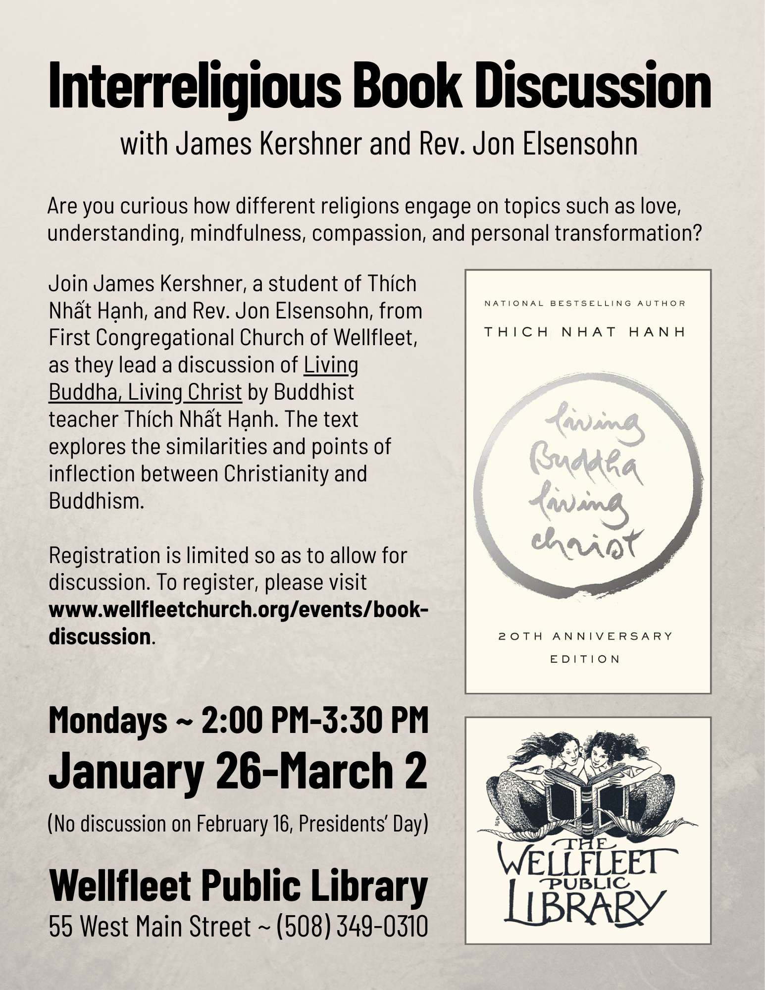 Interreligious Book Discussion with James Kershner and Rev. Jon Elsensohn