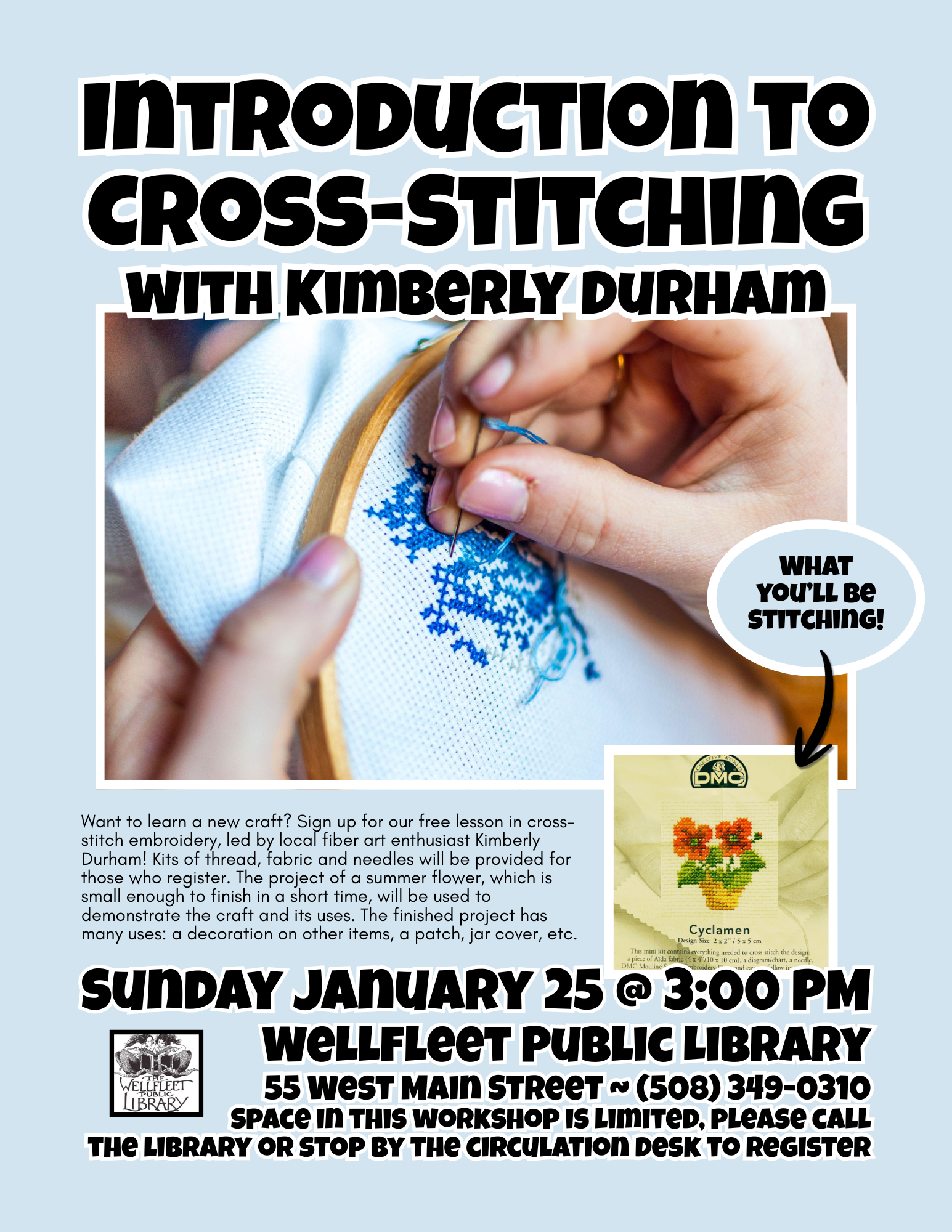 Introduction to Cross-Stitching with Kimberly Durham