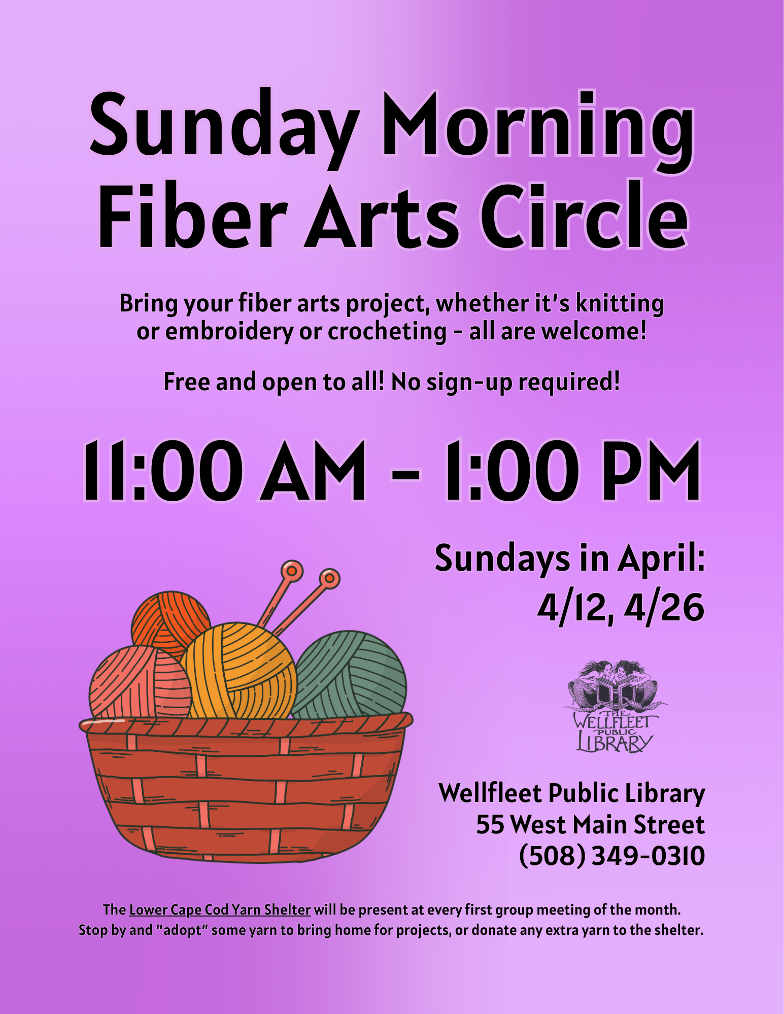 Sunday Morning Fiber Arts Circle