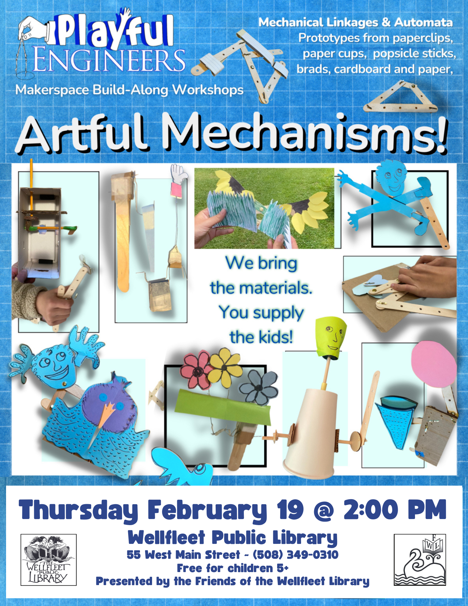 Artful Mechanisms with Playful Engineers