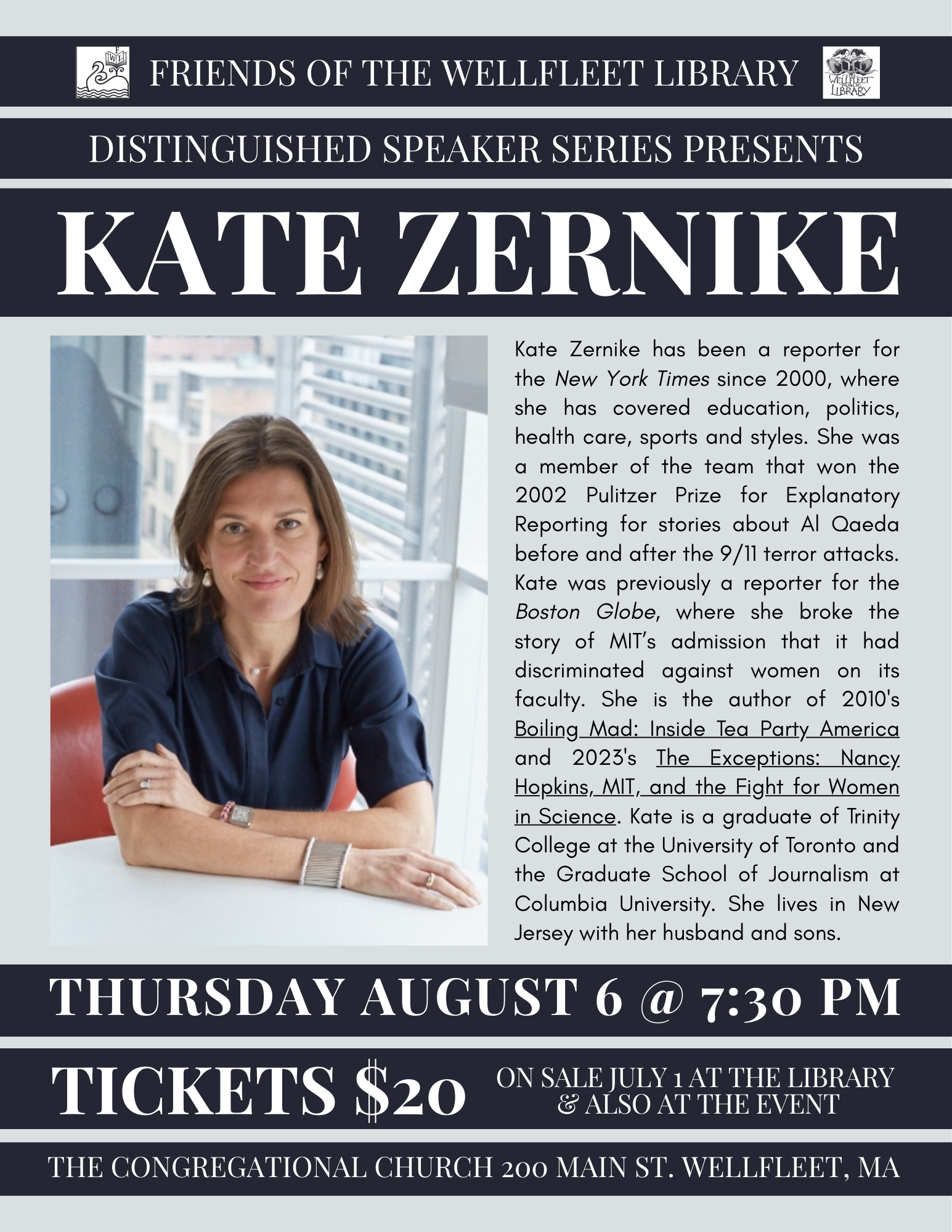 Distinguished Speaker: Kate Zernike