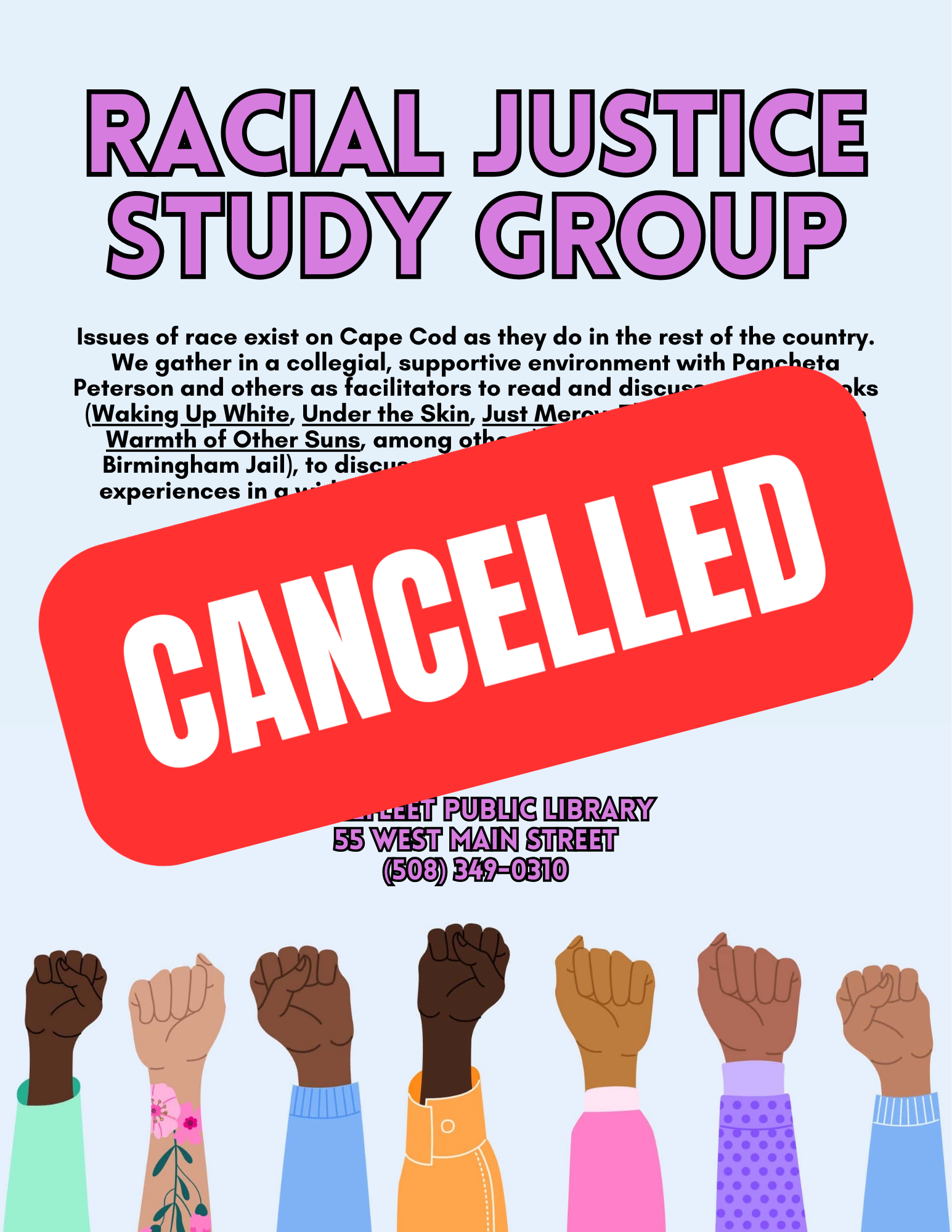 CANCELLED - Racial Justice Study Group
