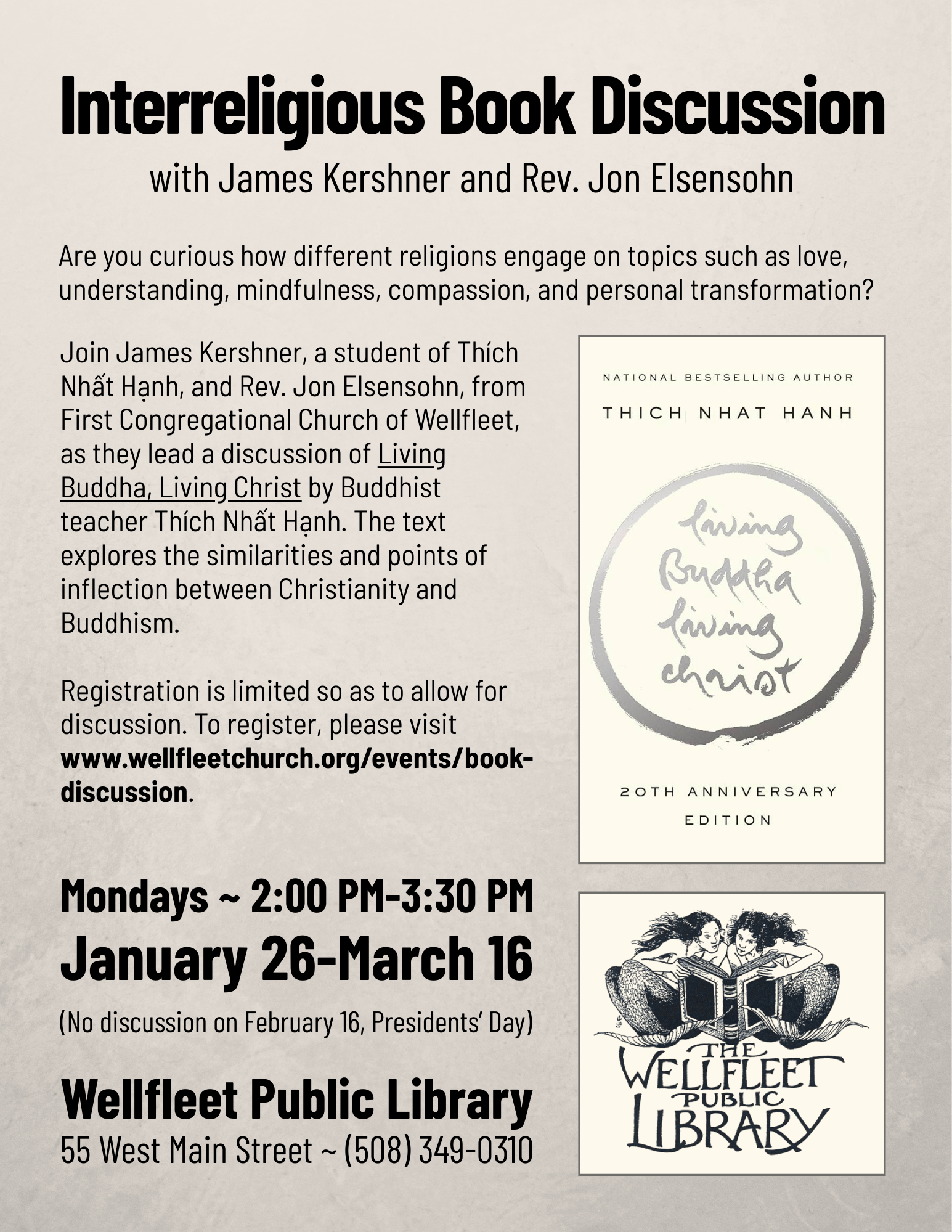 Interreligious Book Discussion with James Kershner and Rev. Jon Elsensohn