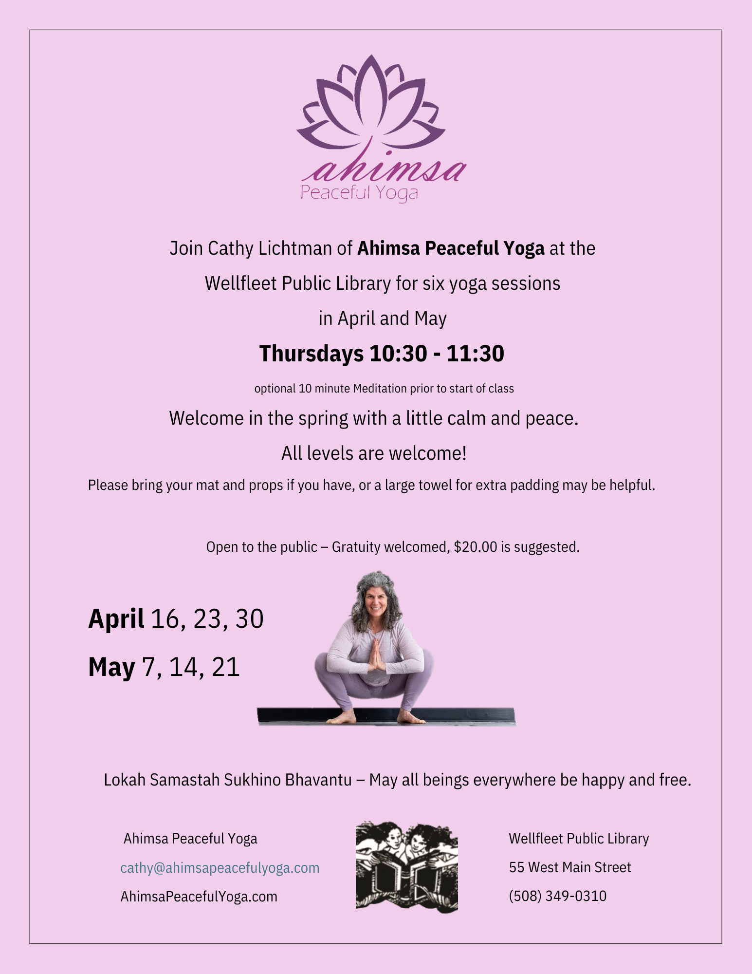 Ahimsa Peaceful Yoga with Cathy Lichtman