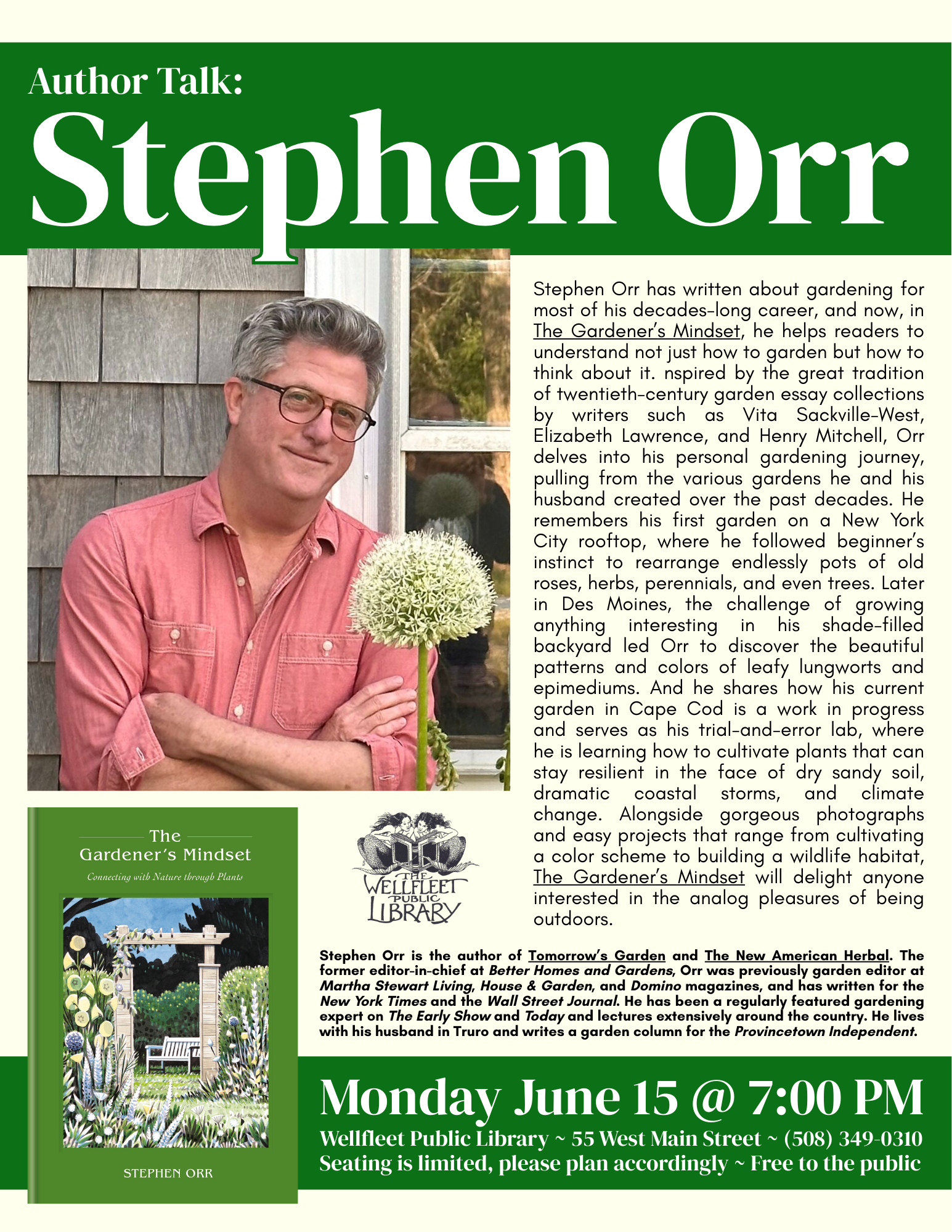 Author Talk: Stephen Orr