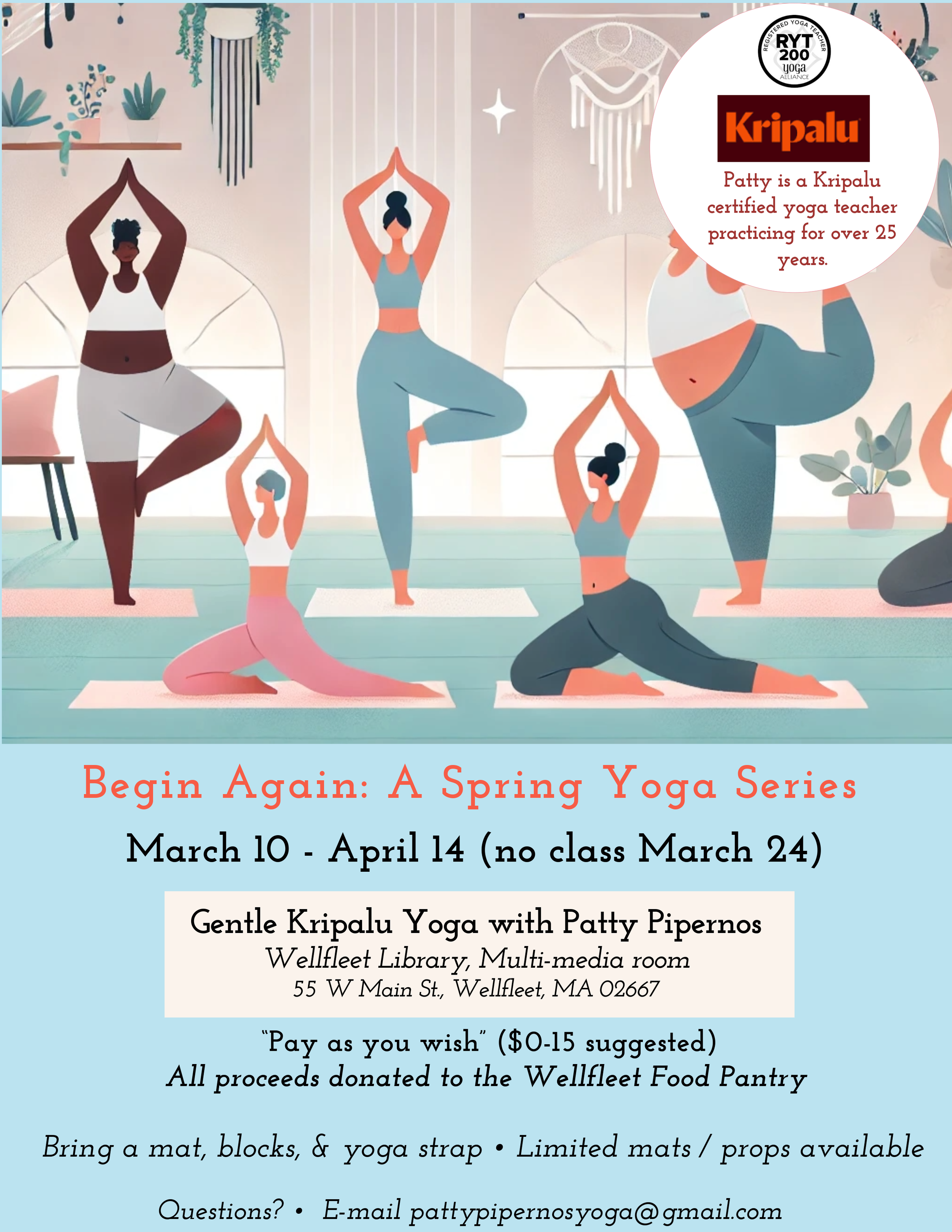 Kripalu Gentle Yoga with Patty Pipernos