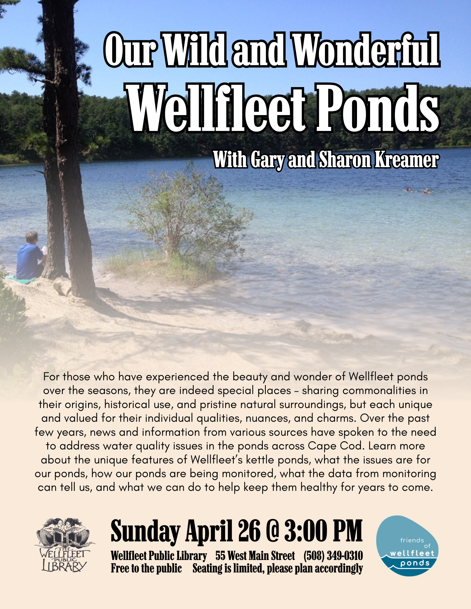 Our Wild and Wonderful Wellfleet Ponds with Gary and Sharon Kreamer