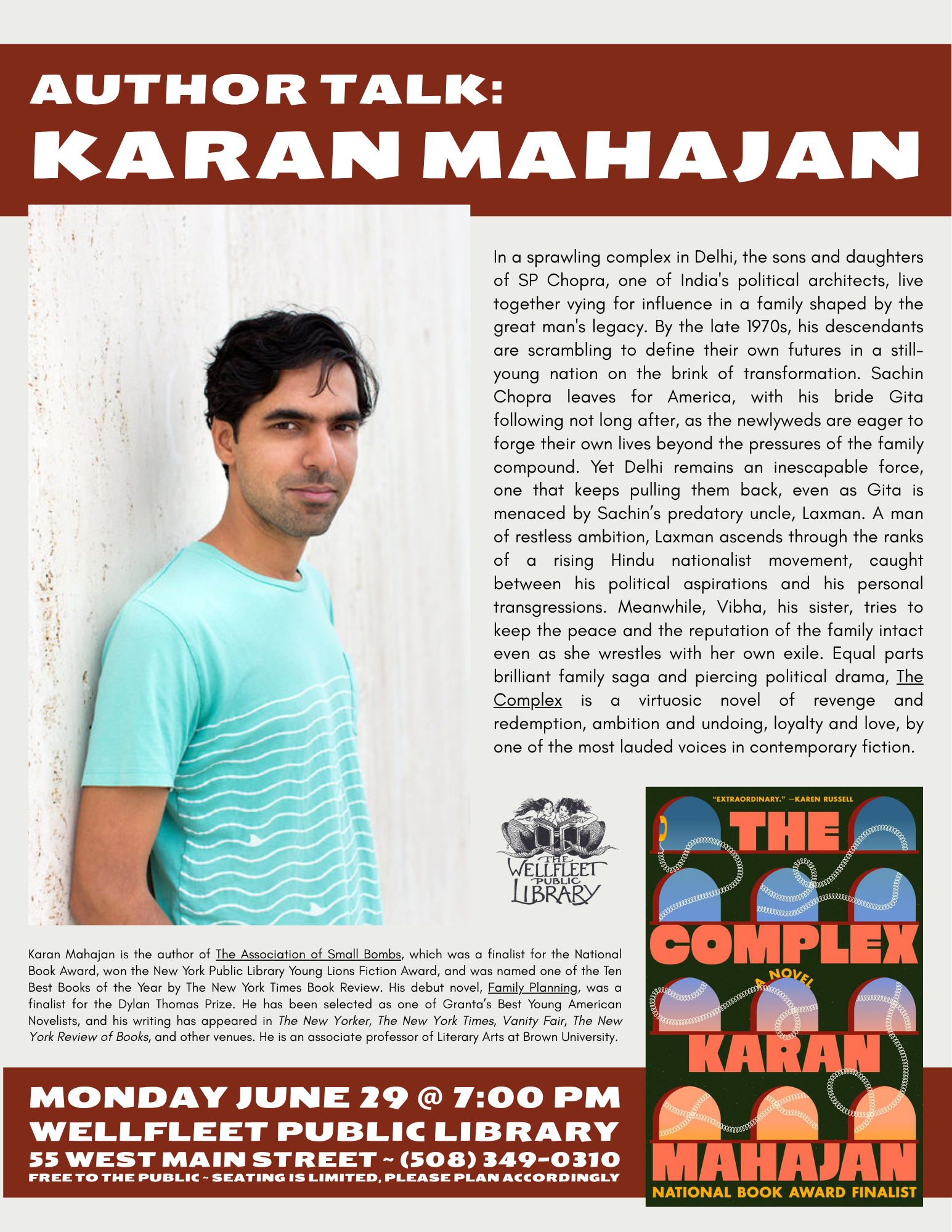 Author Talk: Karan Mahajan