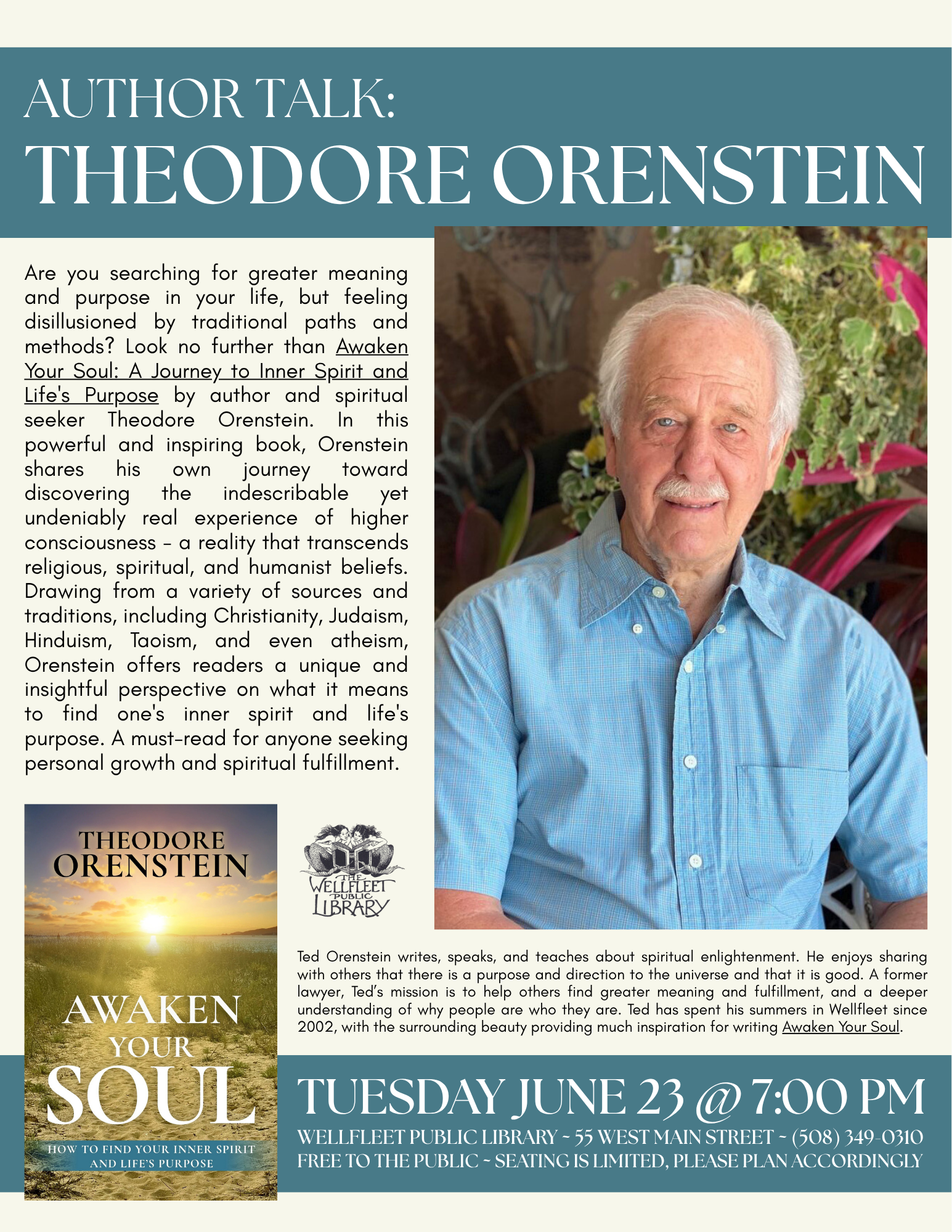 Author Talk: Theodore Orenstein