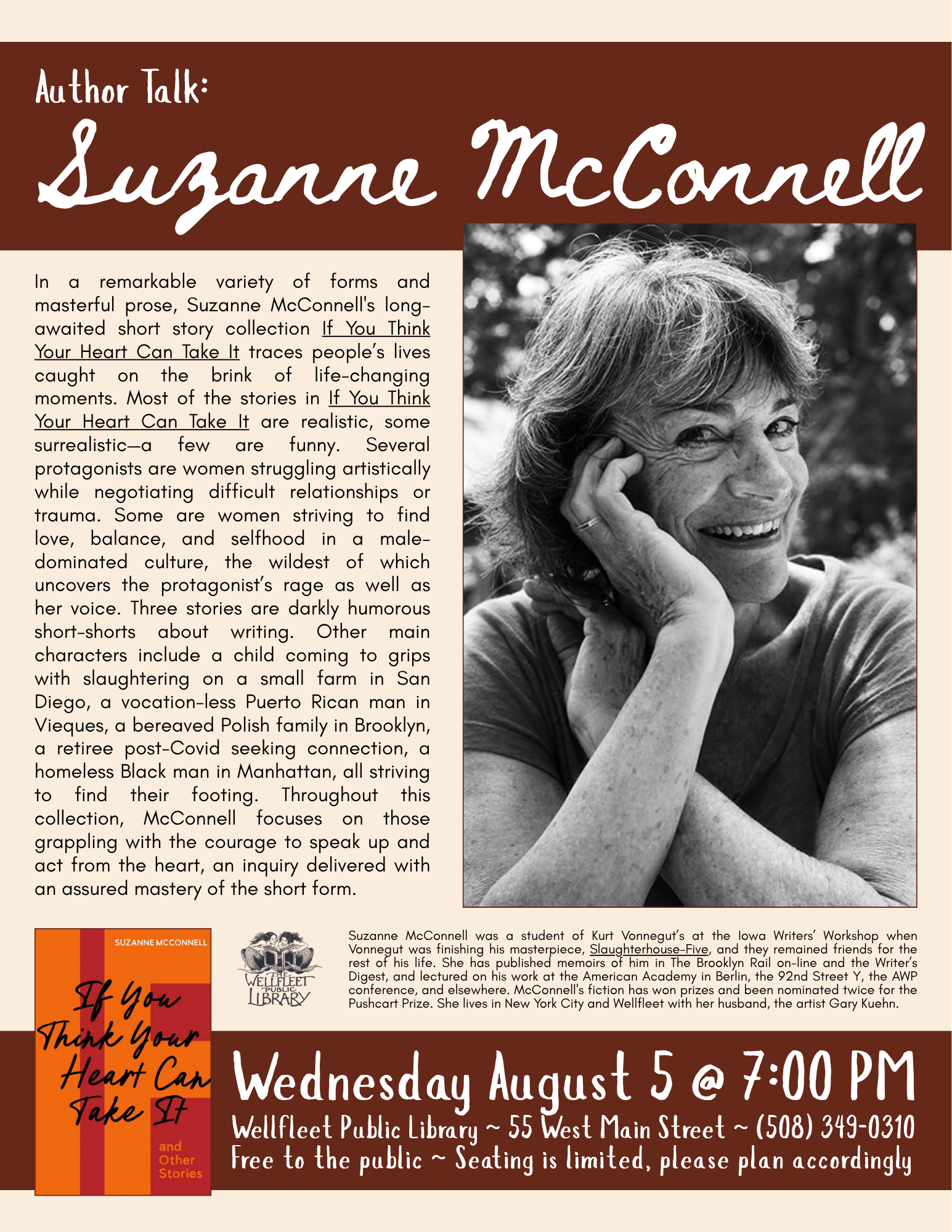 Author Talk: Suzanne  McConnell