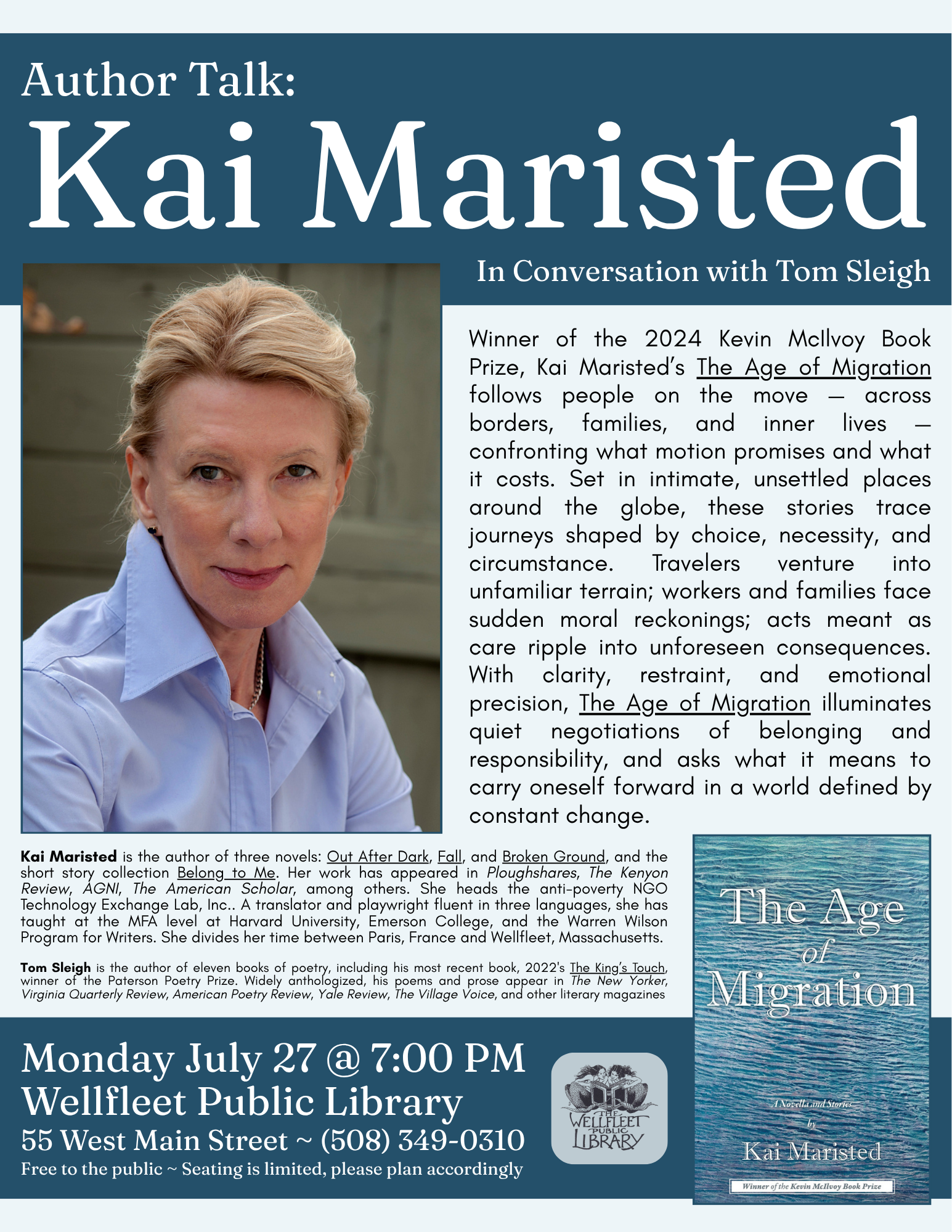 Author Talk: Kai Maristed