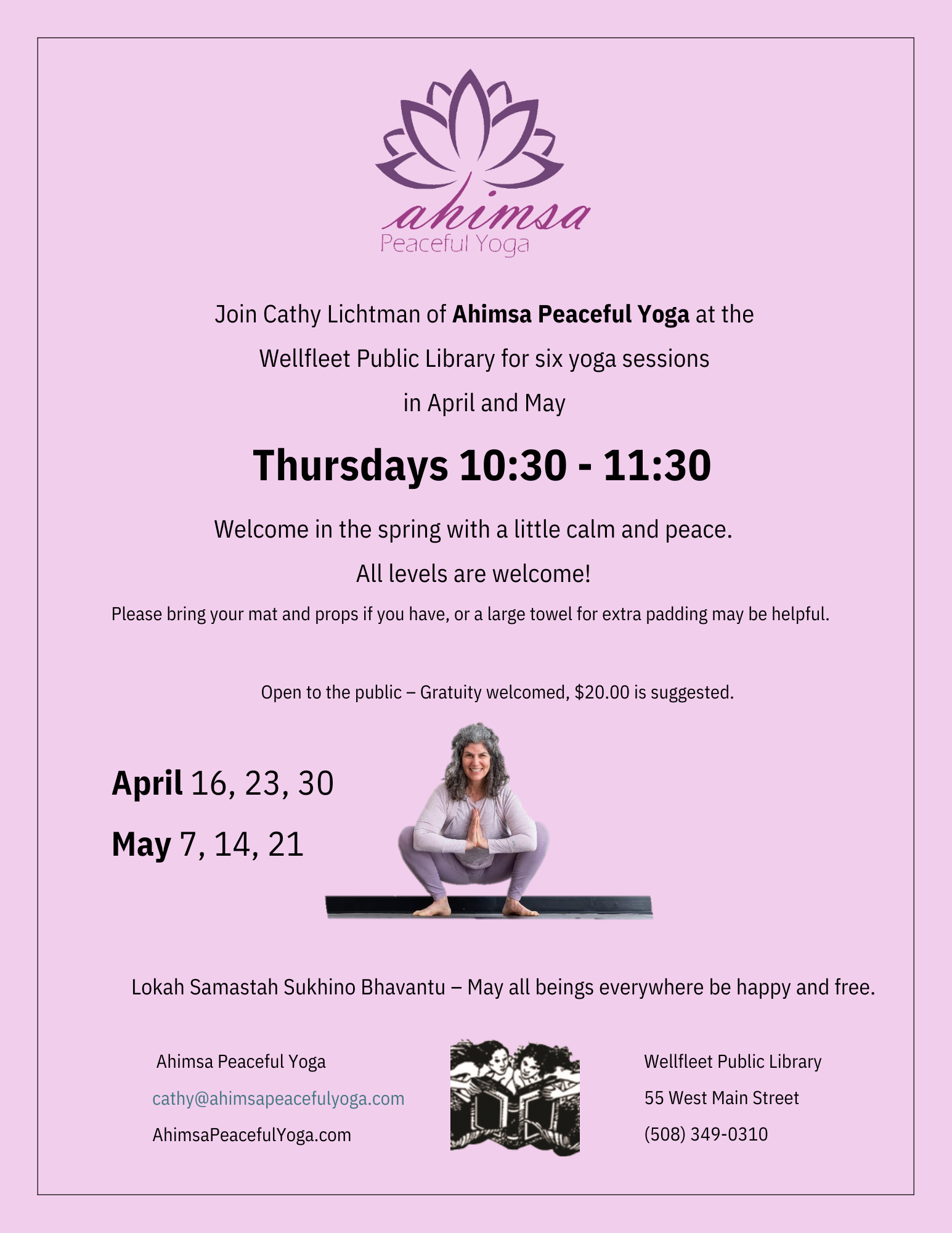 Ahimsa Peaceful Yoga with Cathy Lichtman