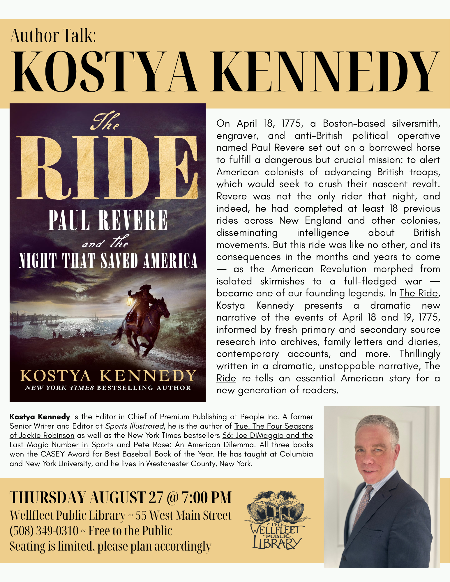 Author Talk: Kostya Kennedy