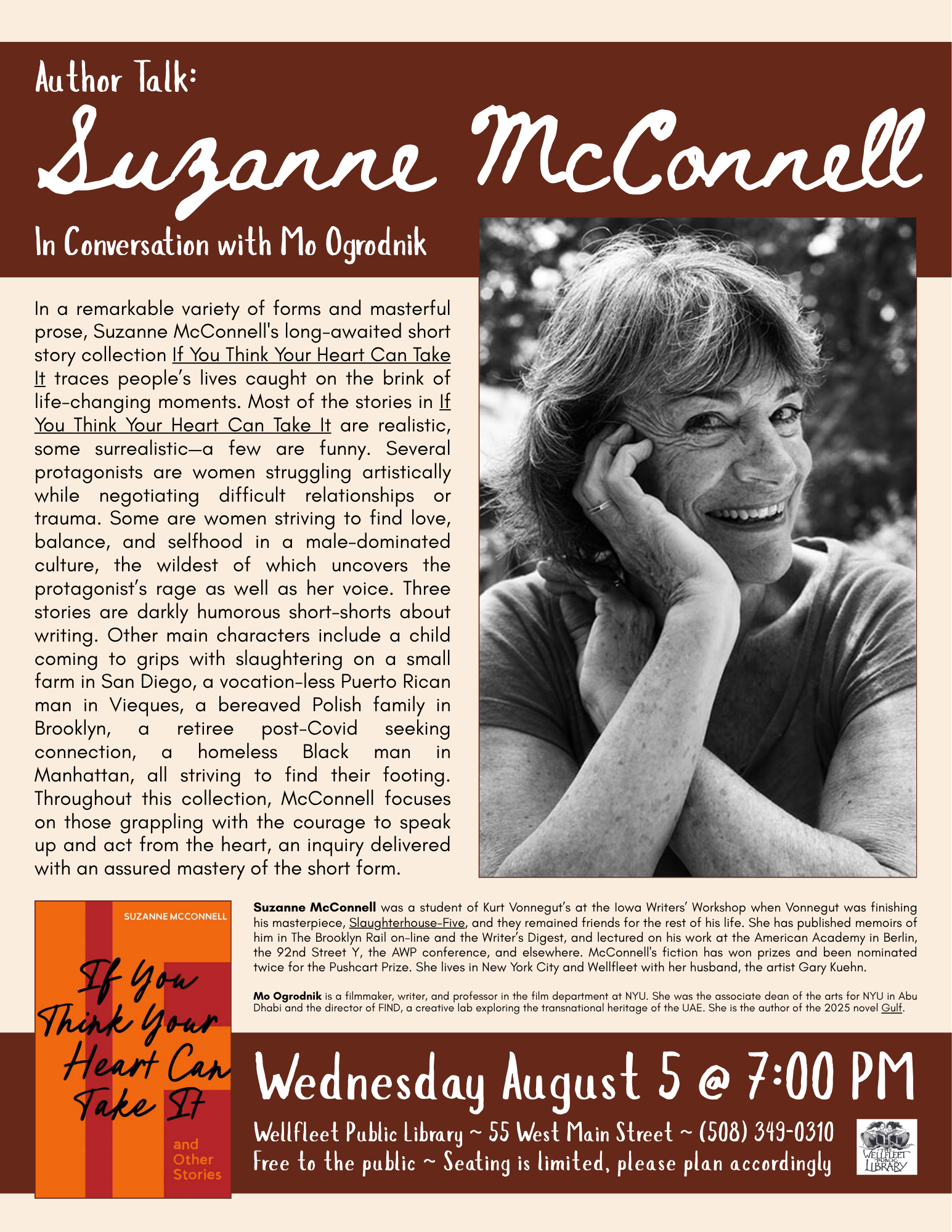Author Talk: Suzanne  McConnell