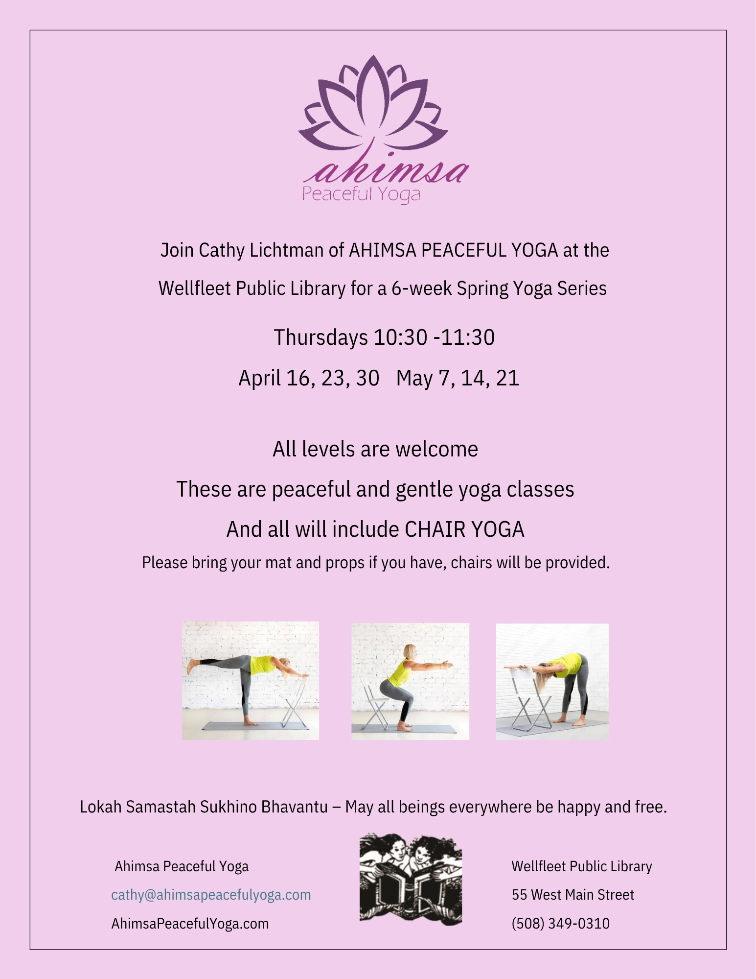 Ahimsa Peaceful Yoga with Cathy Lichtman