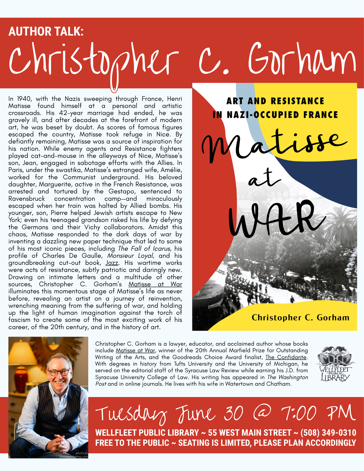 Author Talk: Christopher C. Gorham