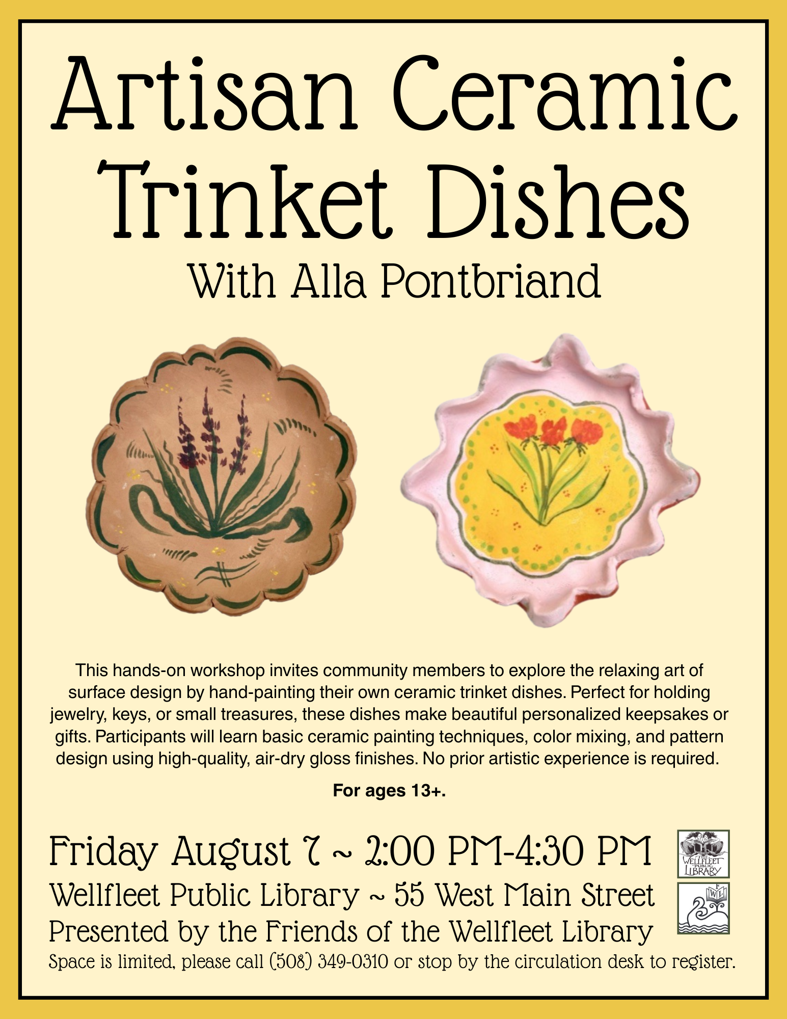 Artisan Ceramic Trinket Dishes with Alla Pontbriand
