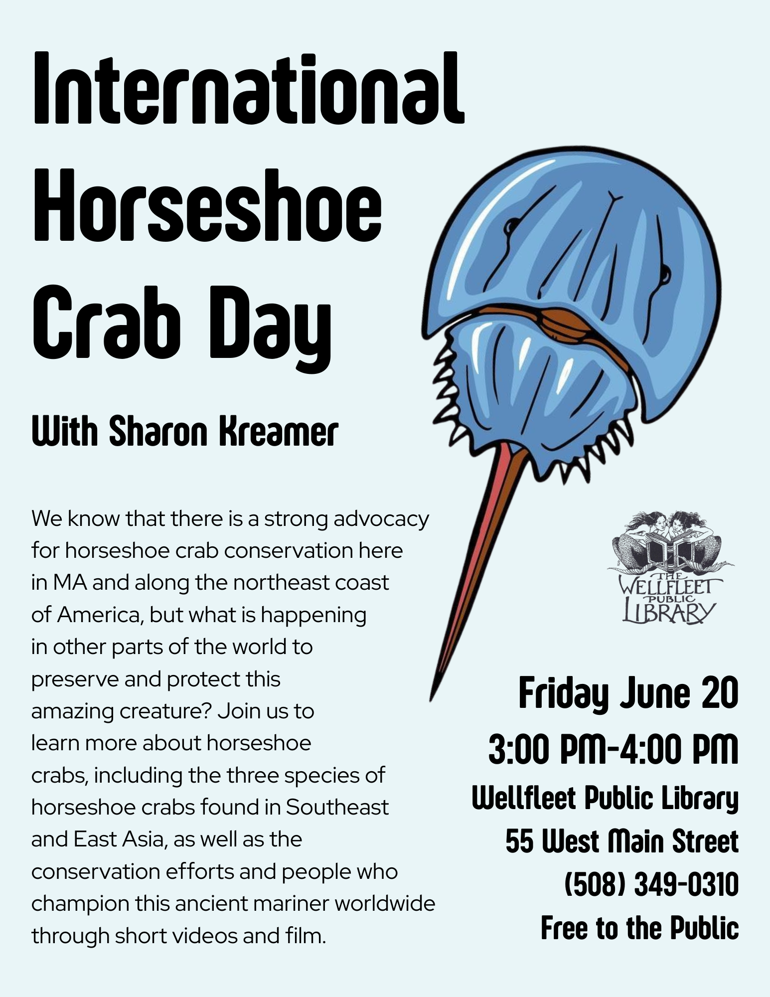 International Horseshoe Crab Day with Sharon Kreamer