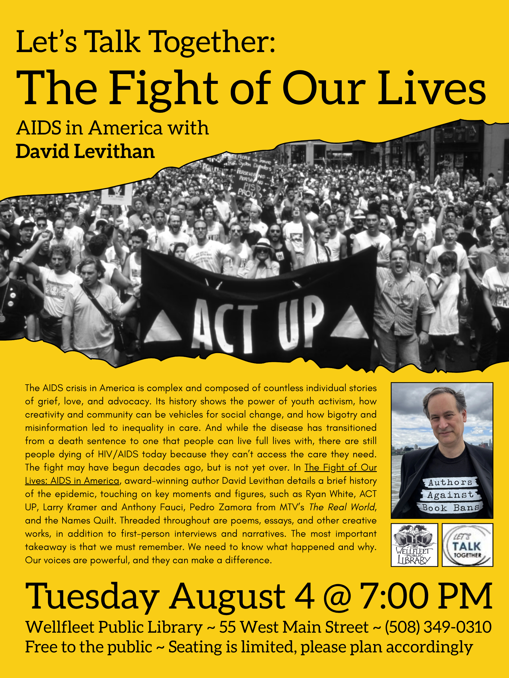 Let's Talk Together: The Fight of Our Lives - AIDS in America with David Levithan