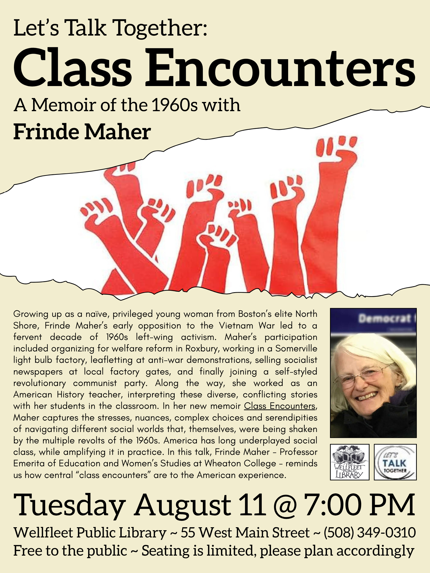Let's Talk Together: "Class Encounters: A Memoir of the 1960s" with Frinde Maher