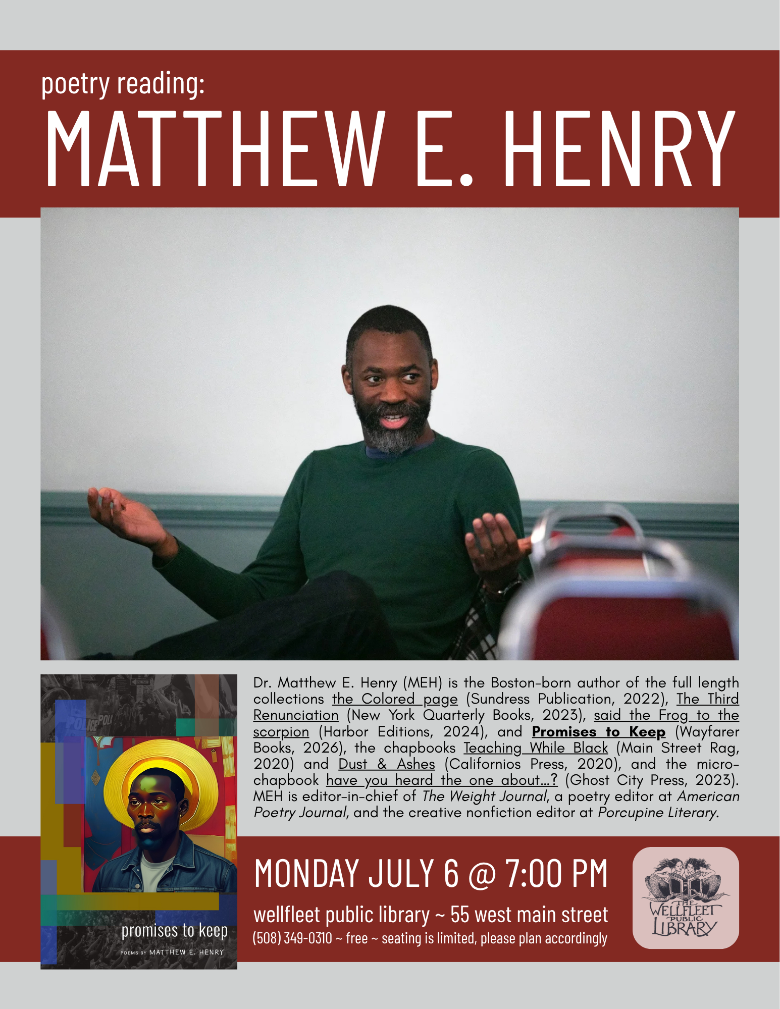 Poetry Reading: Matthew E. Henry