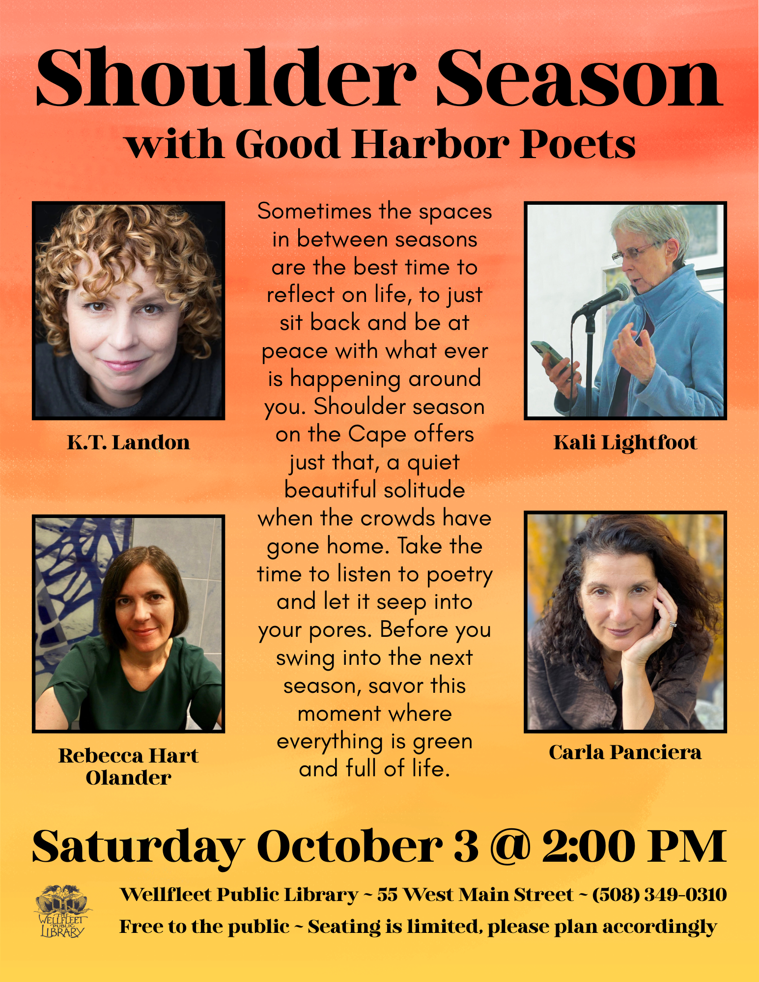 Shoulder Season with Good Harbor Poets