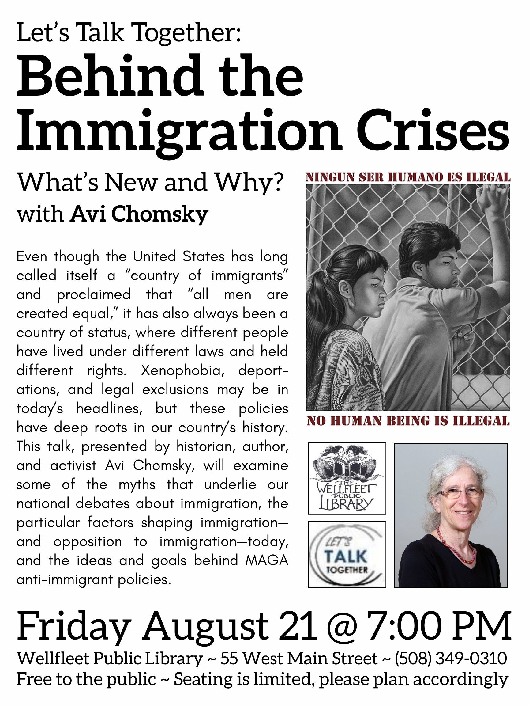 Let's Talk Together: Behind the Immigration Crises - What's New and Why? with Avi Chomsky