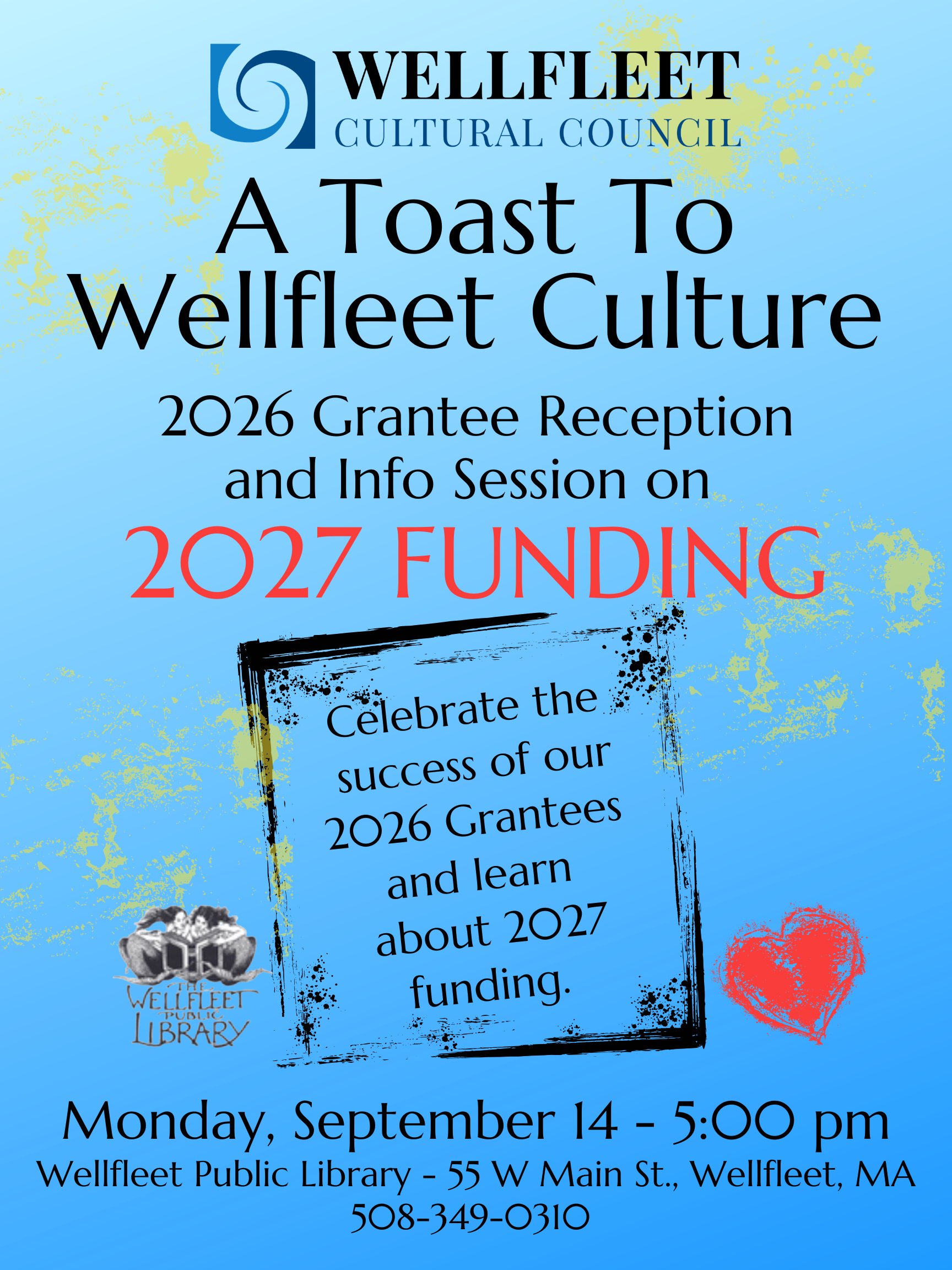 Wellfleet Cultural Council Grantee Reception
