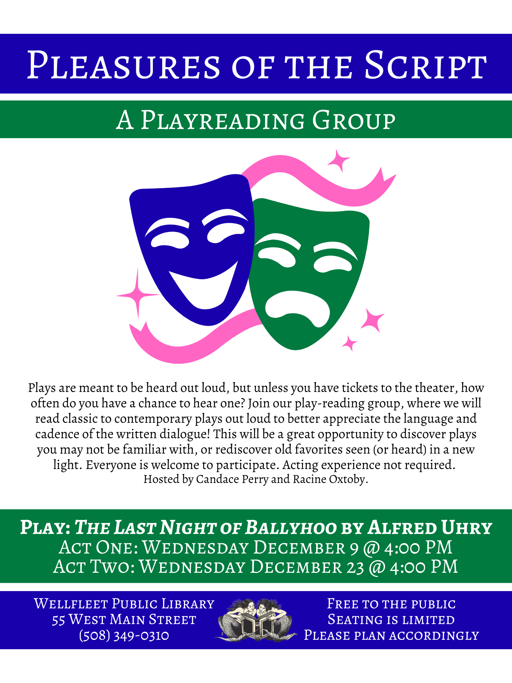 Playreading Group: "The Last Night of Ballyhoo" by Alfred Uhry (Act One)