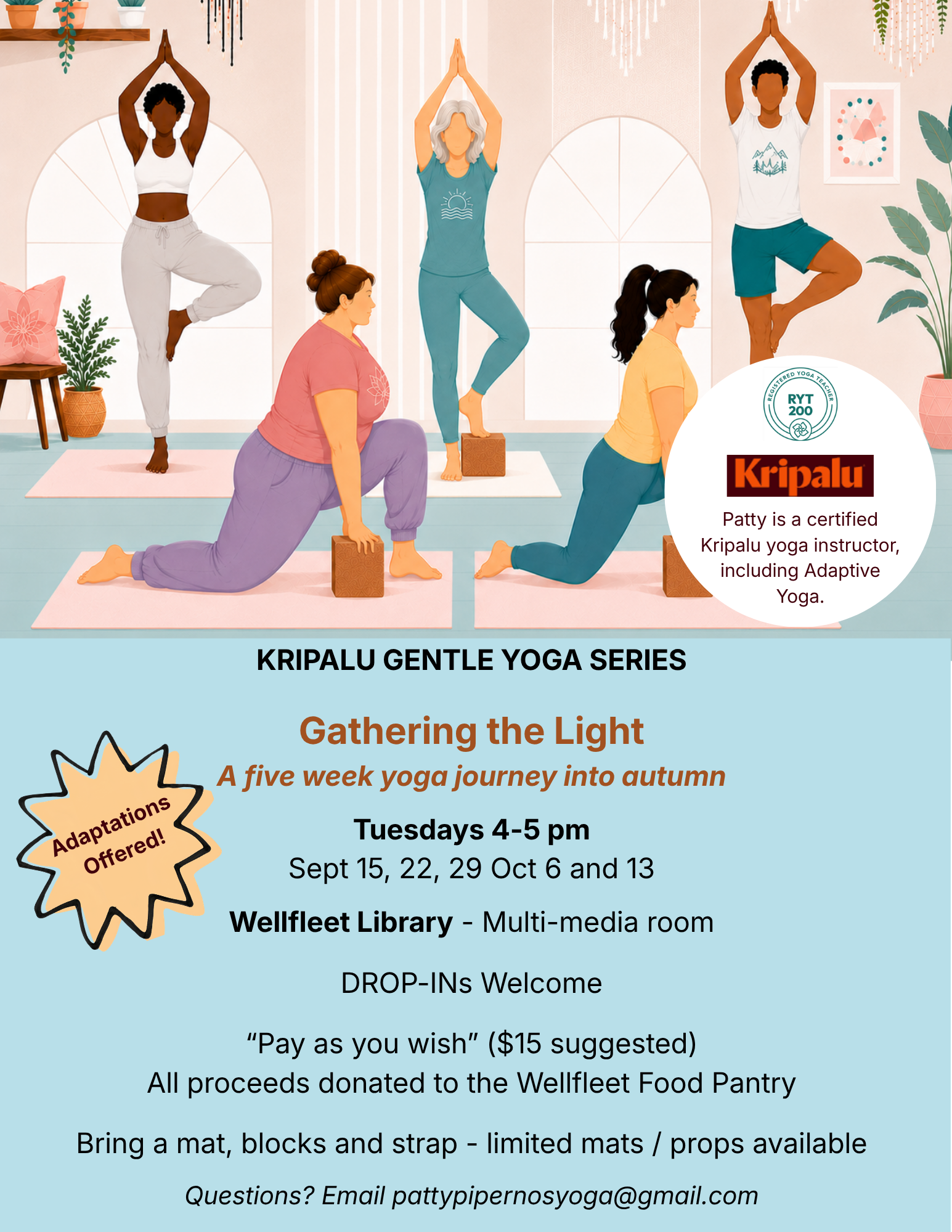 Kripalu Gentle Yoga with Patty Pipernos