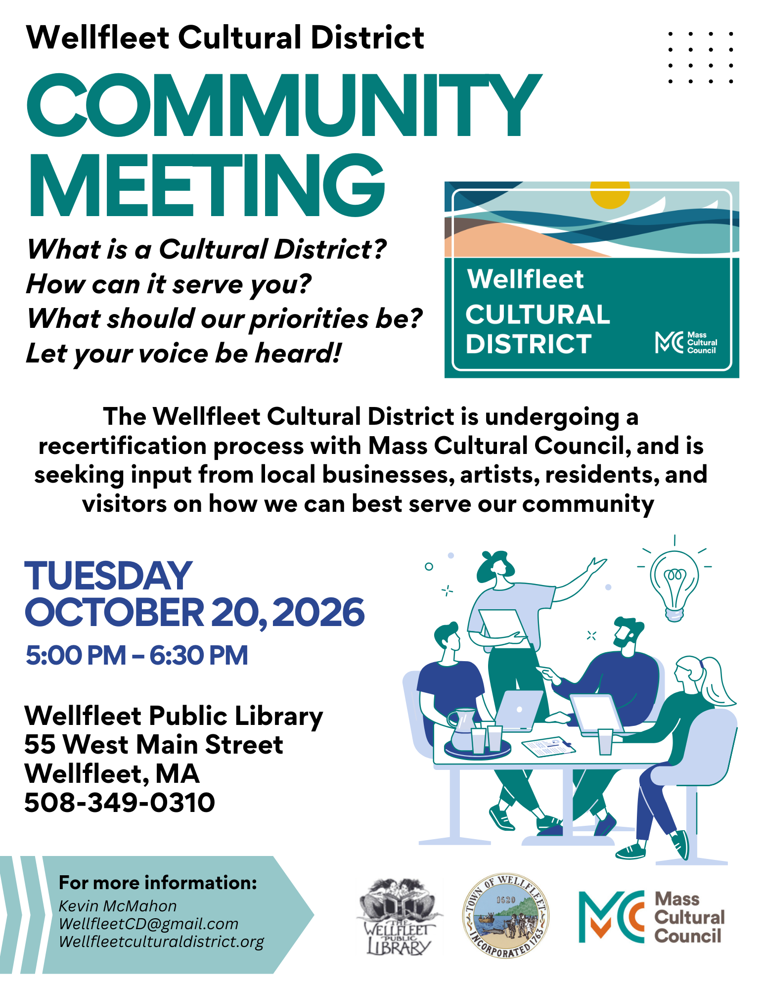 Wellfleet Cultural District Community Meeting