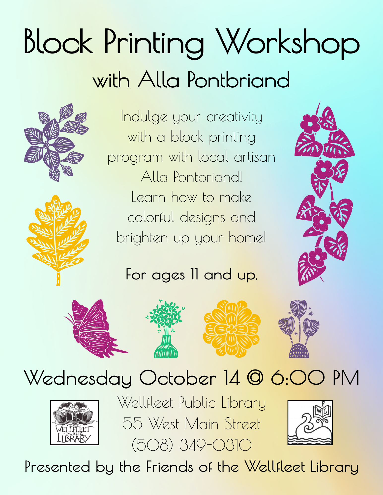 Block Printing Workshop with Alla Pontbriand