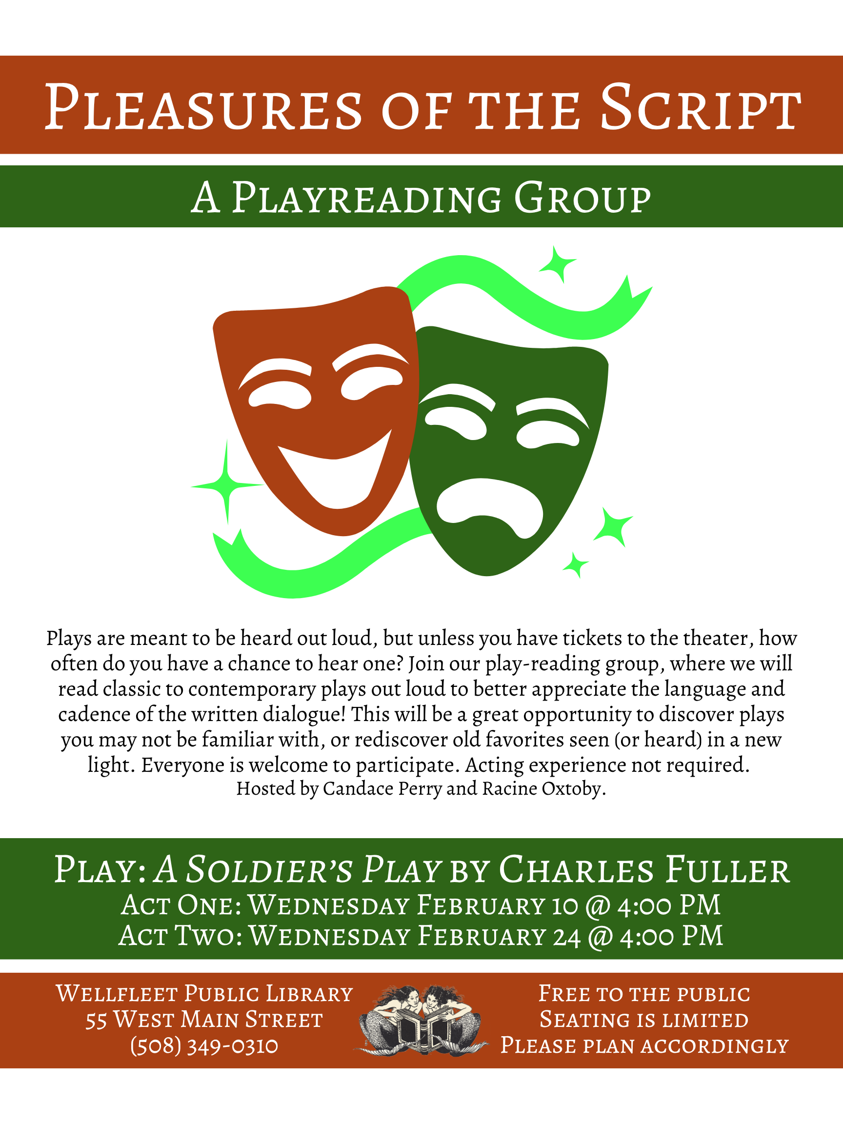 Playreading Group: "A Soldier's Play" by Charles Fuller (Act One)