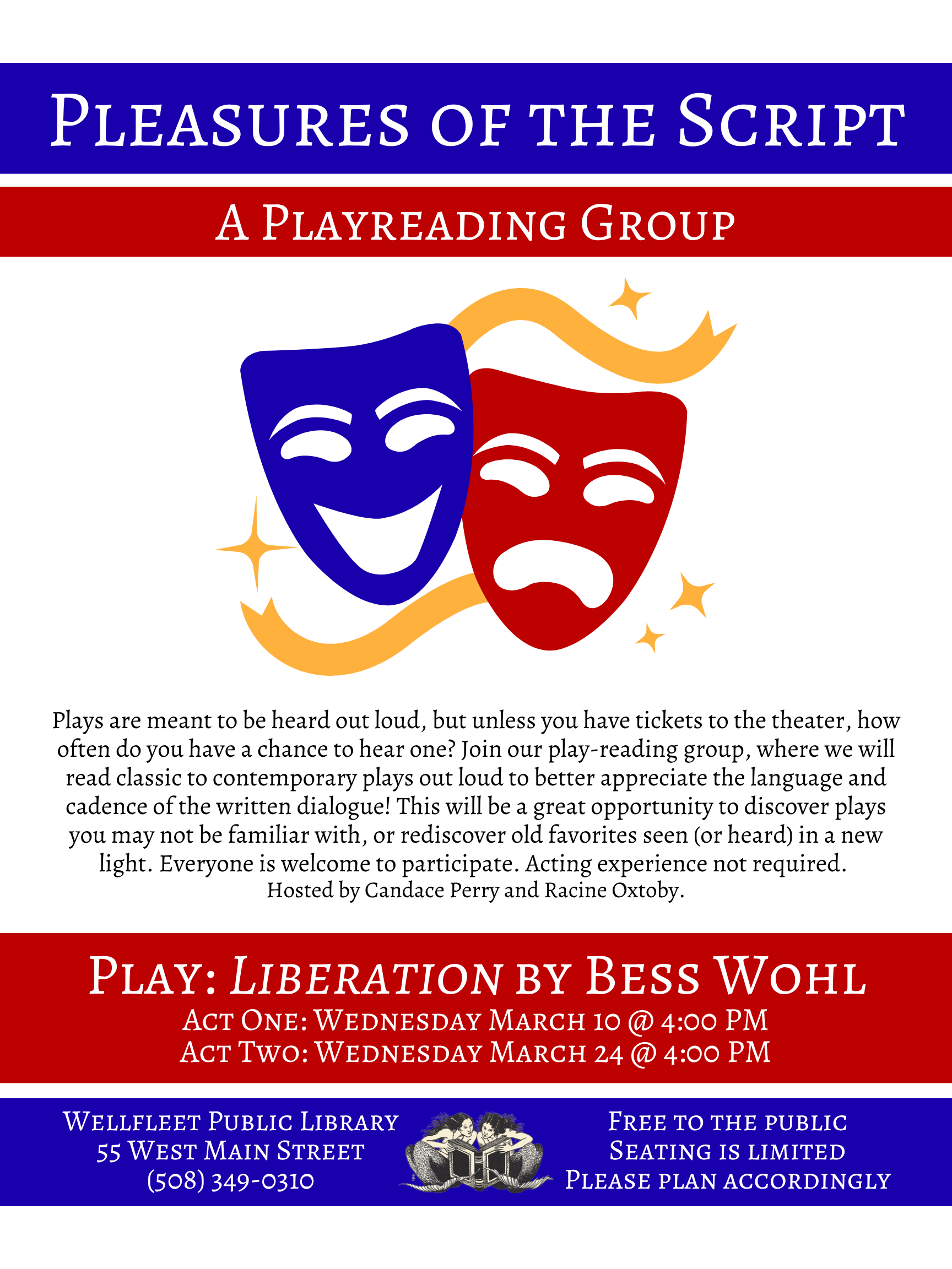 Playreading Group: "Liberation" by Bess Wohl (Act One)