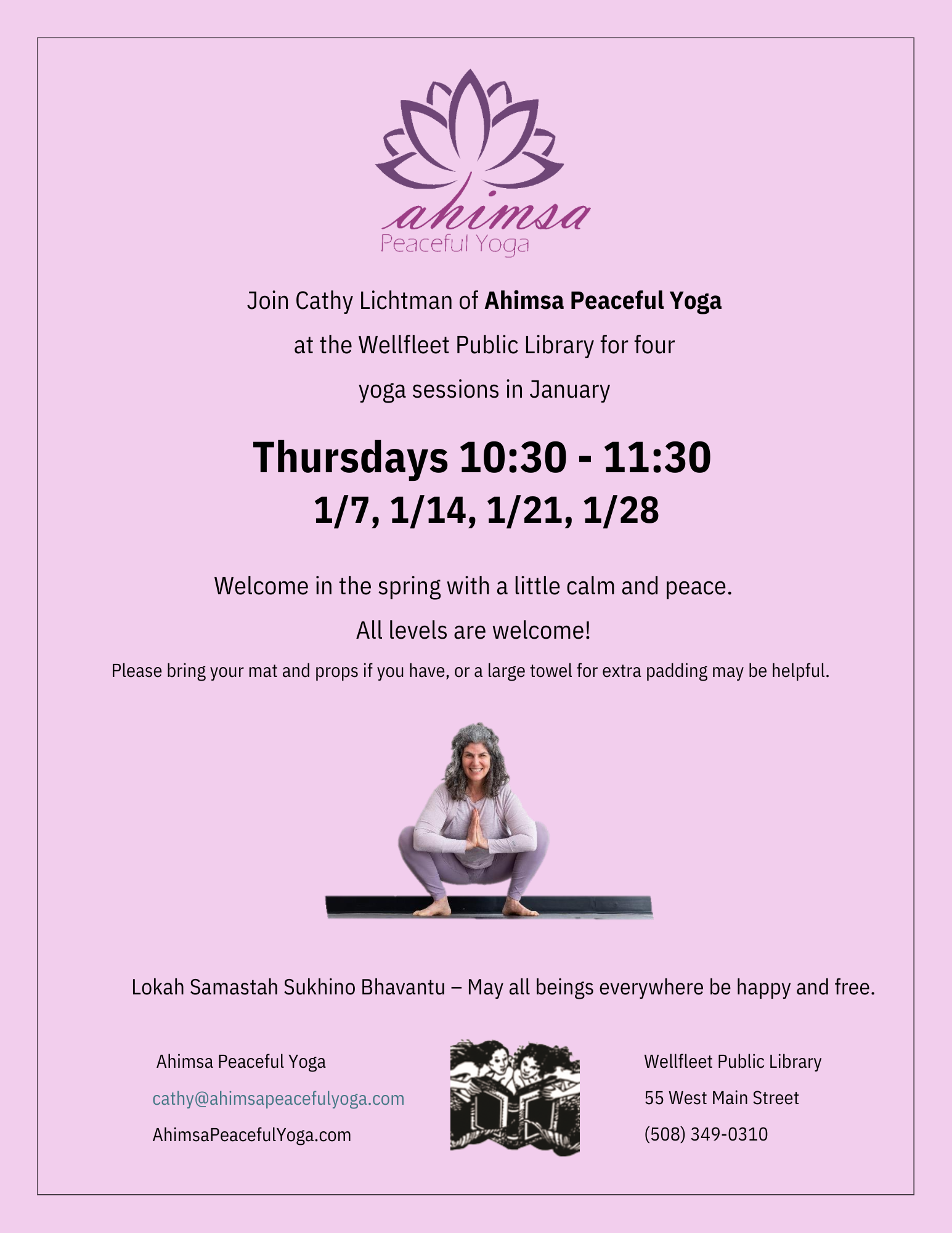 Ahimsa Peaceful Yoga with Cathy Lichtman